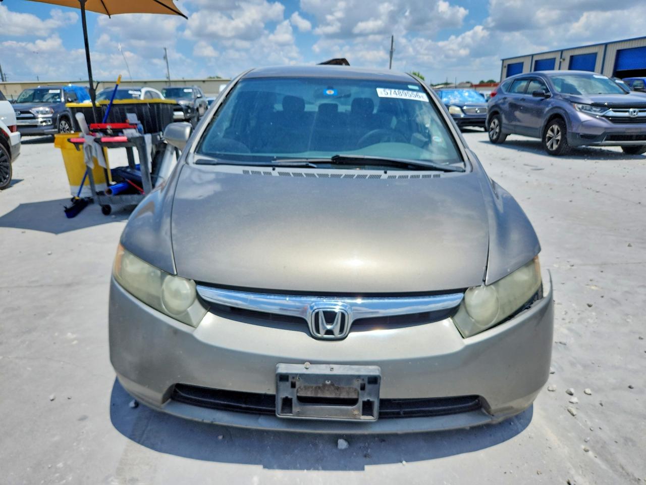 2006 Honda Civic Lx Tan vin: 1HGFA16576L082186
