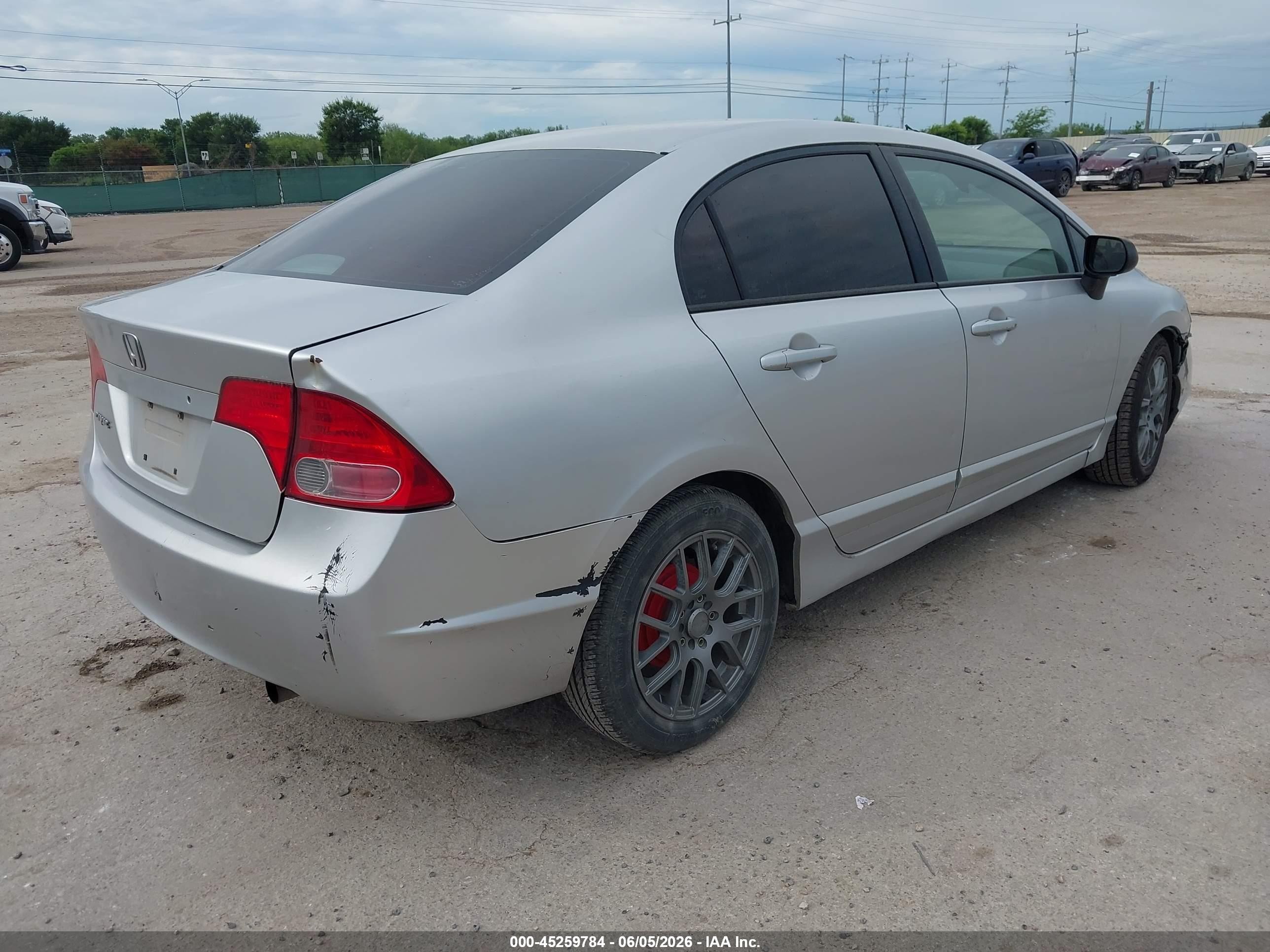 2006 Honda Civic Lx Silver vin: 1HGFA16576L105935