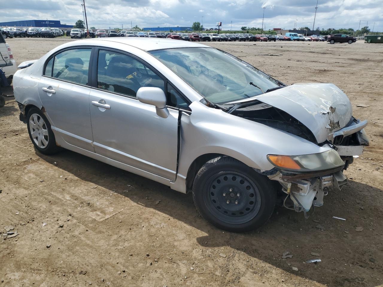 2006 Honda Civic Lx Silver vin: 1HGFA16576L108432