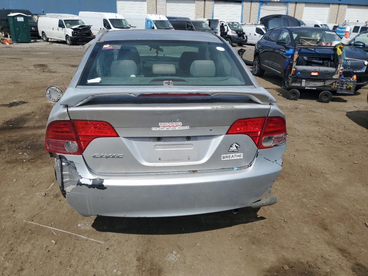 2006 Honda Civic Lx Silver vin: 1HGFA16576L108432