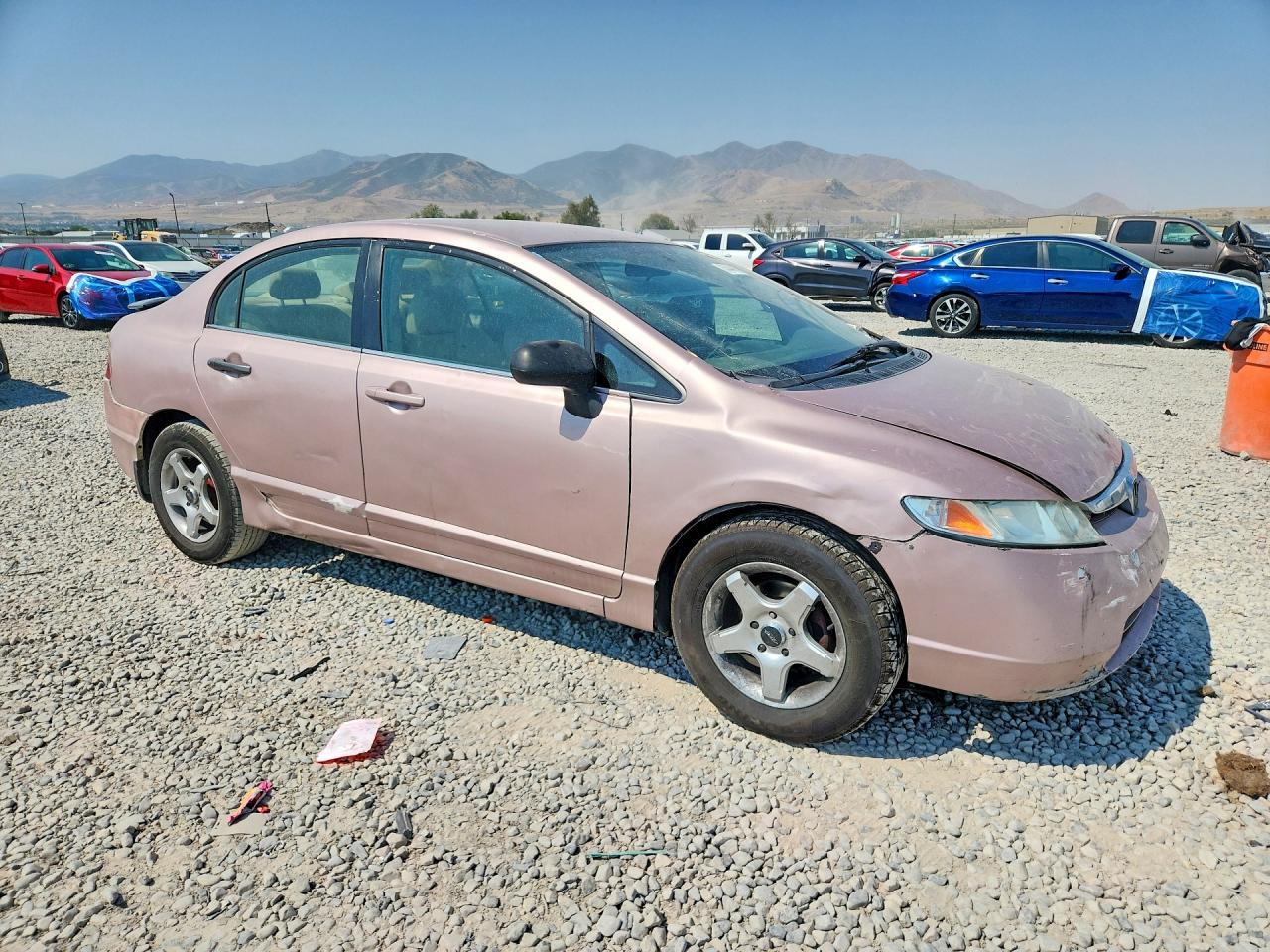 2006 Honda Civic Lx Pink vin: 1HGFA16576L112495