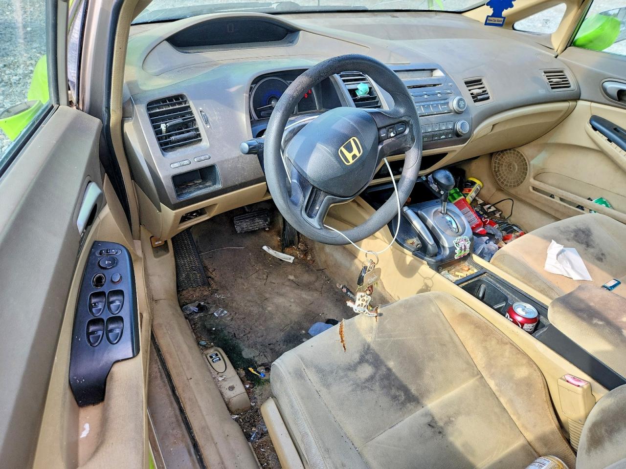 2006 Honda Civic Lx Зеленый vin: 1HGFA16576L123013