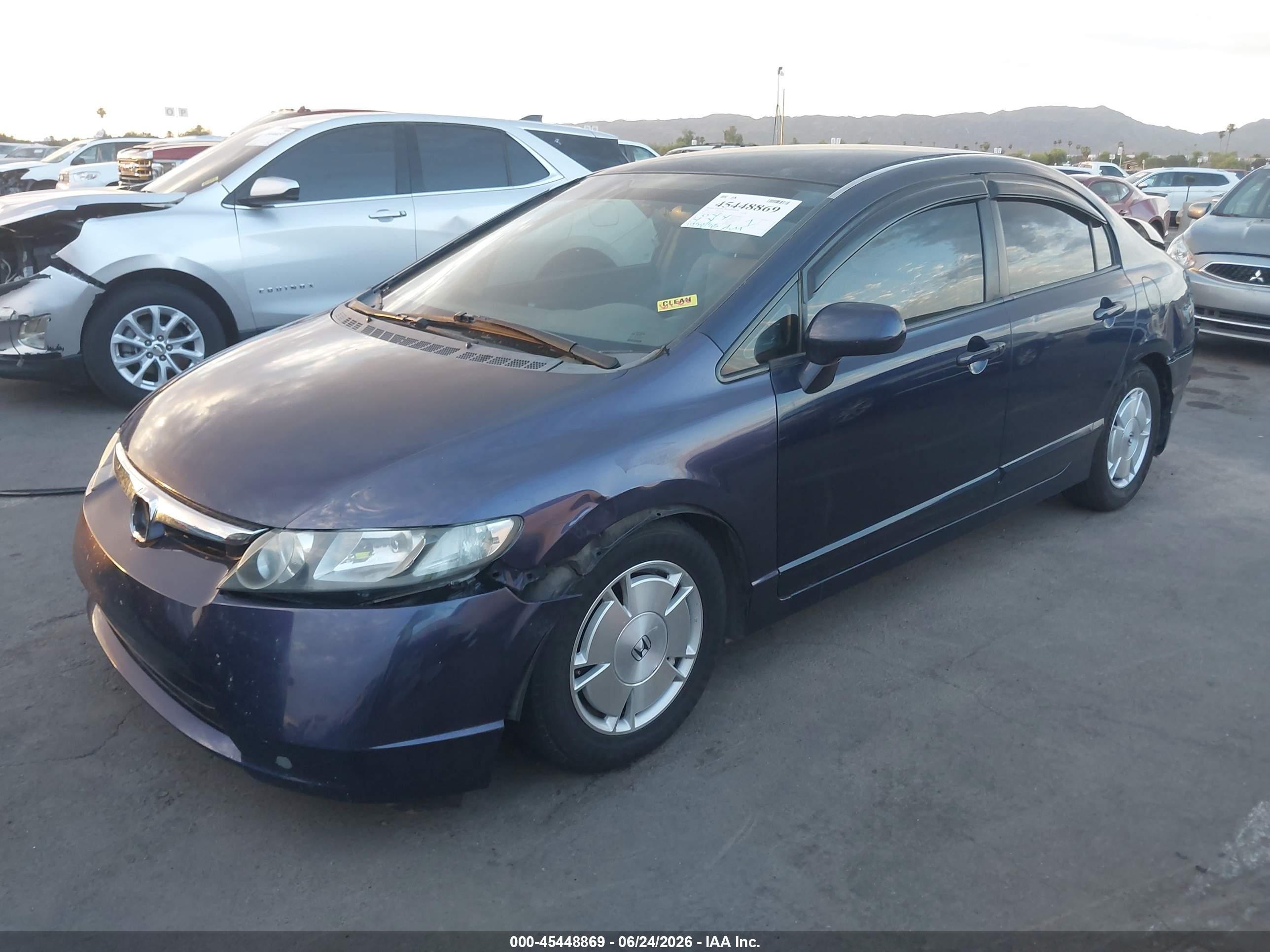 2006 Honda Civic Lx Синий vin: 1HGFA16576L125103