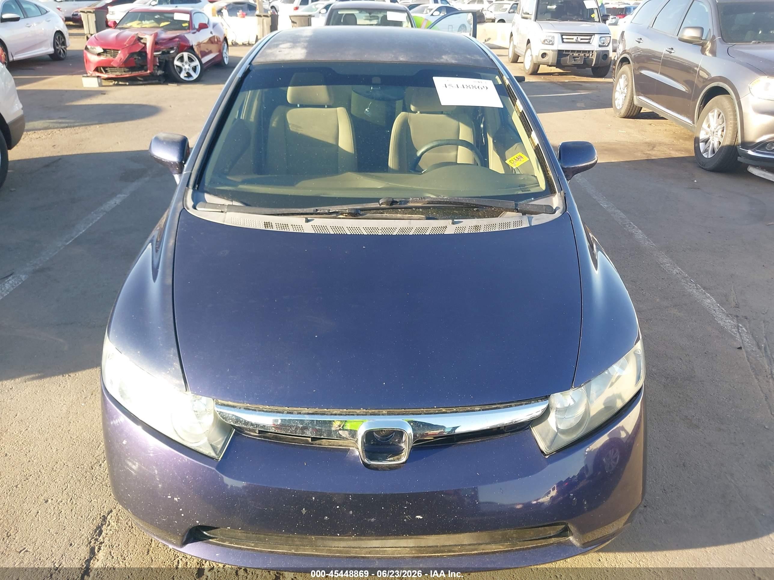 2006 Honda Civic Lx Синий vin: 1HGFA16576L125103