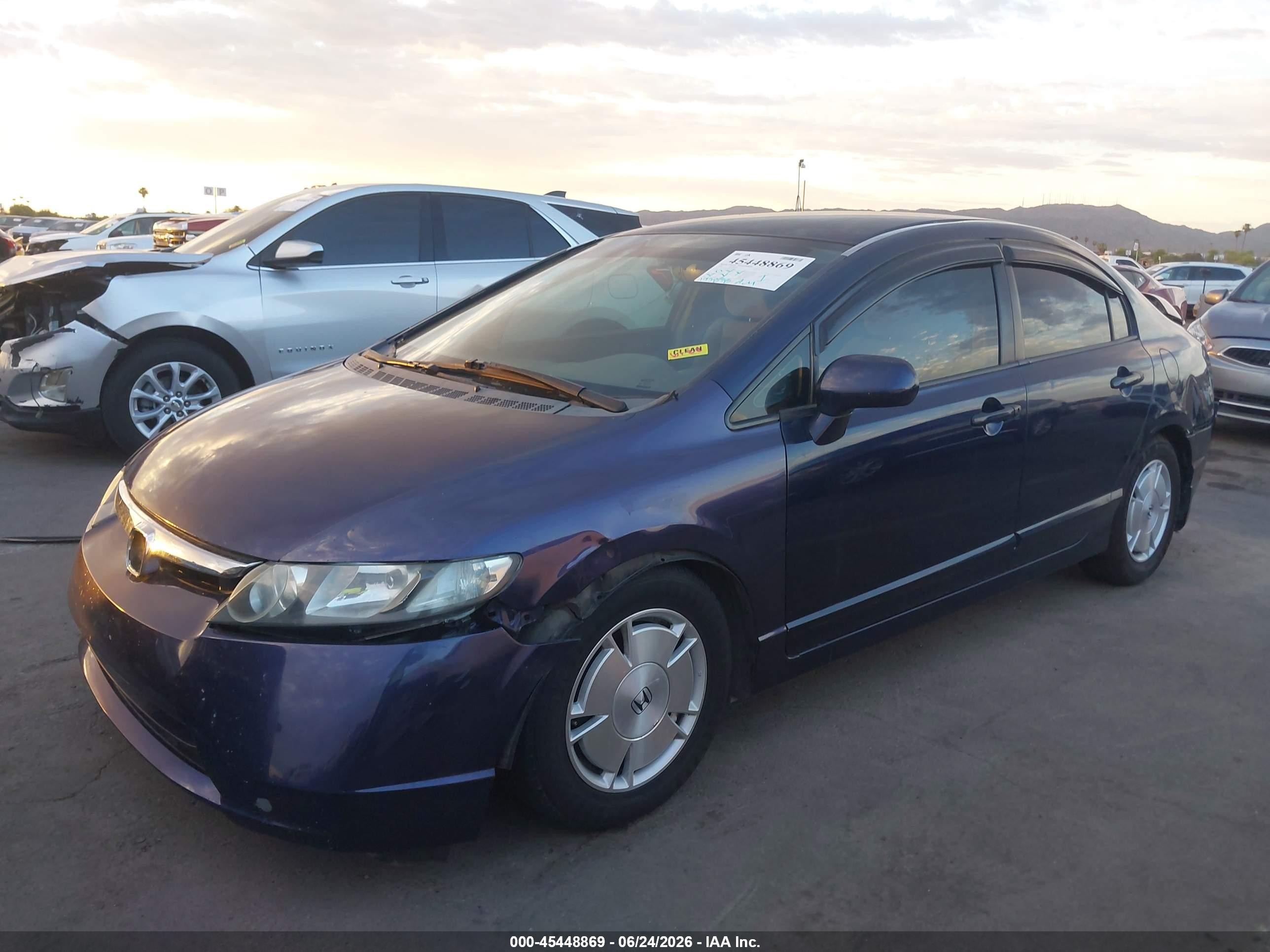 2006 Honda Civic Lx Синий vin: 1HGFA16576L125103