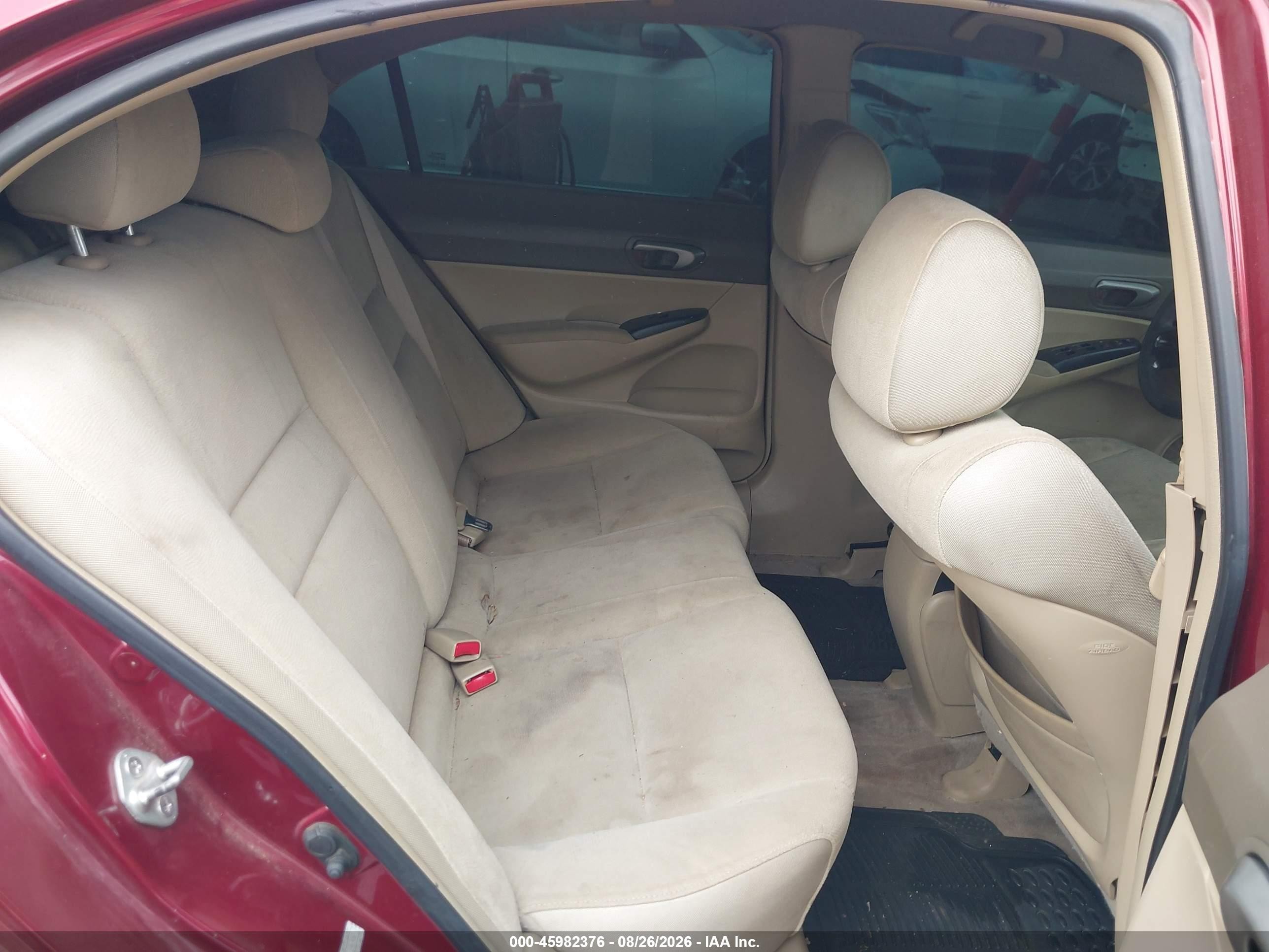 2006 Honda Civic Lx Red vin: 1HGFA16576L146906