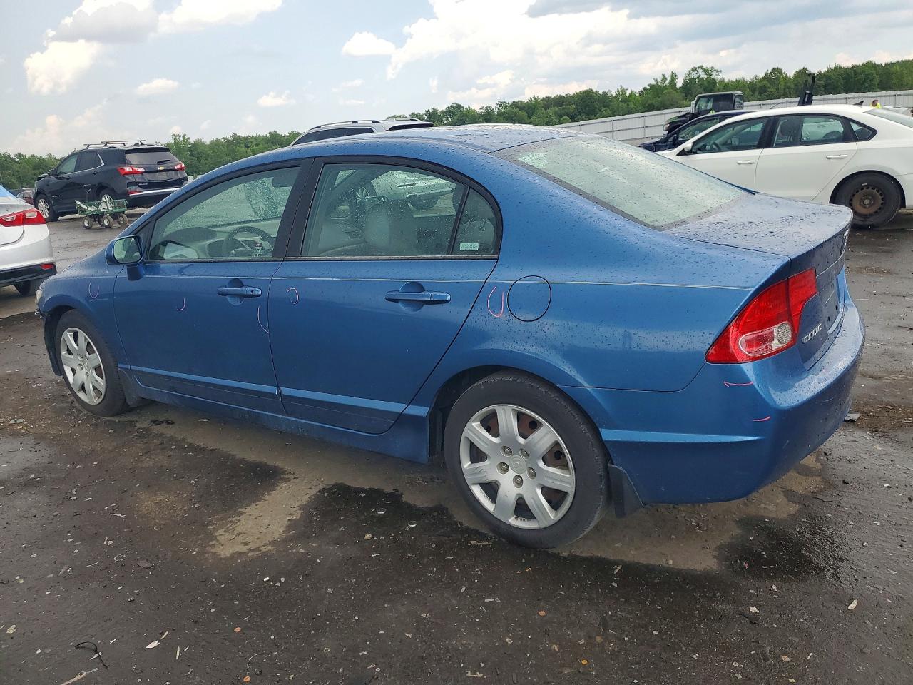 2006 Honda Civic Lx Blue vin: 1HGFA16576L149529