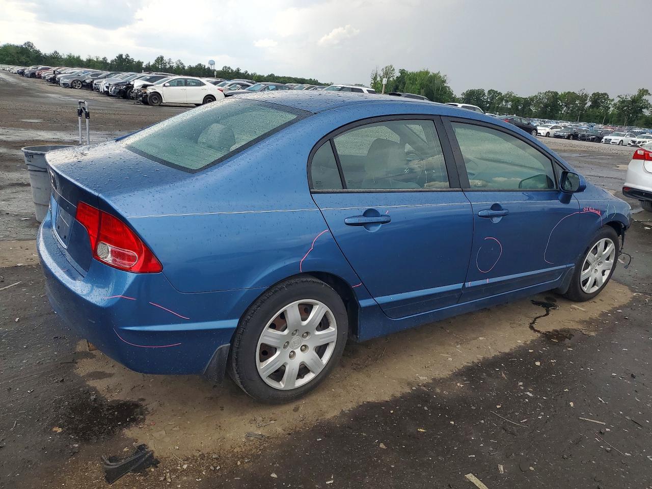 2006 Honda Civic Lx Blue vin: 1HGFA16576L149529
