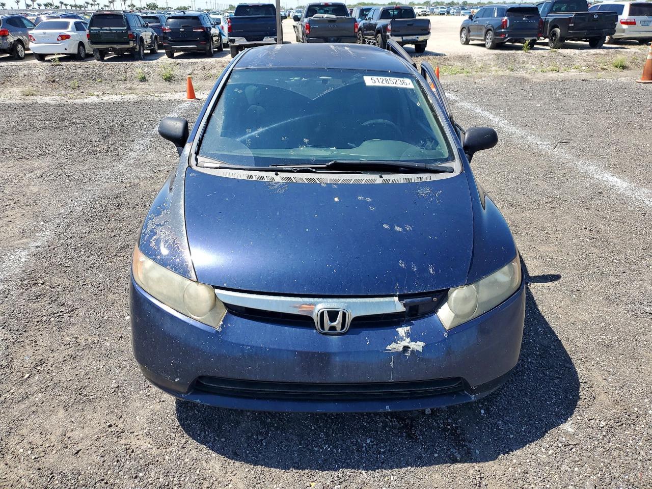 2007 Honda Civic Lx Blue vin: 1HGFA16577L010129