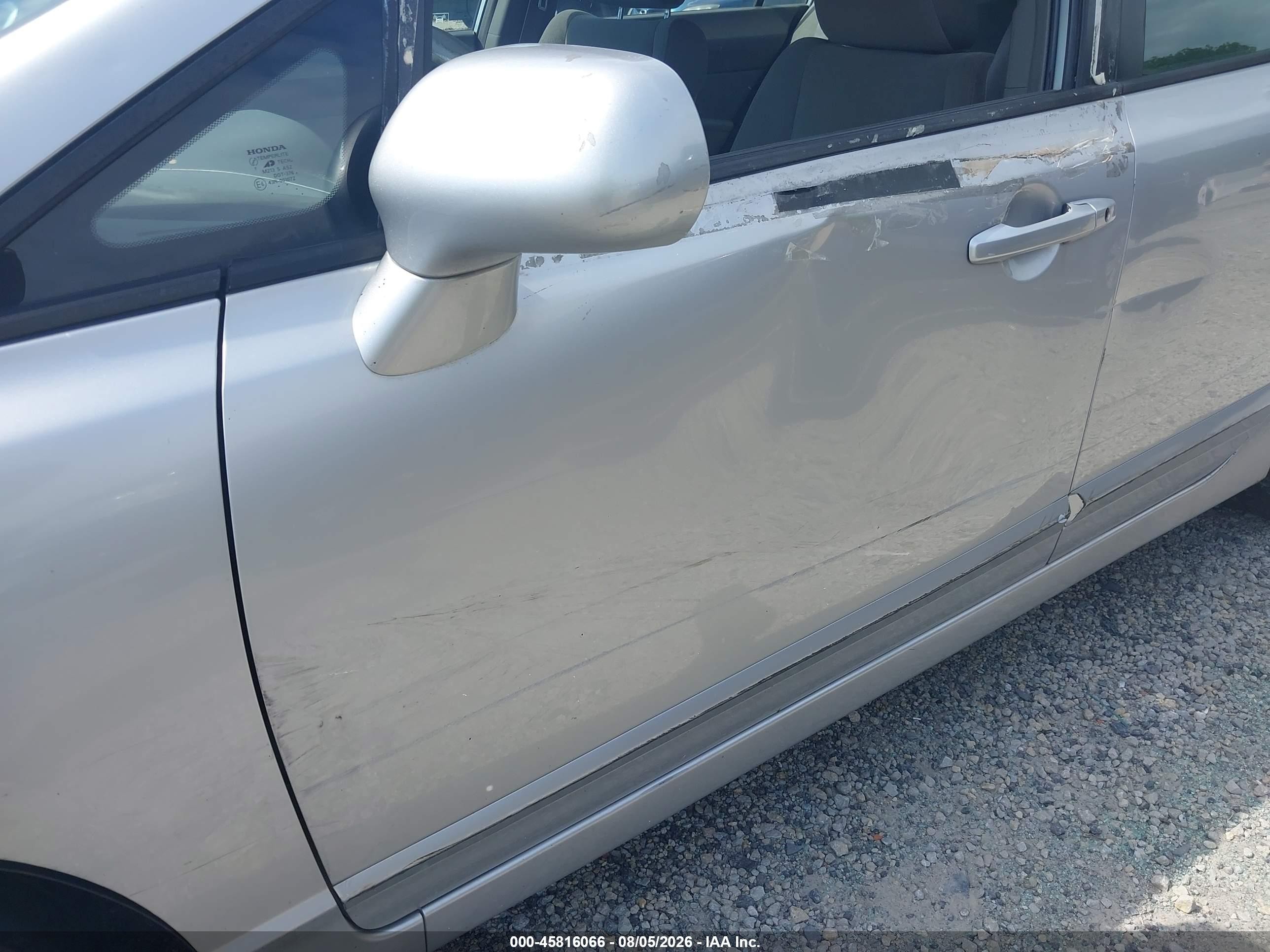 2007 Honda Civic Lx Silver vin: 1HGFA16577L013094
