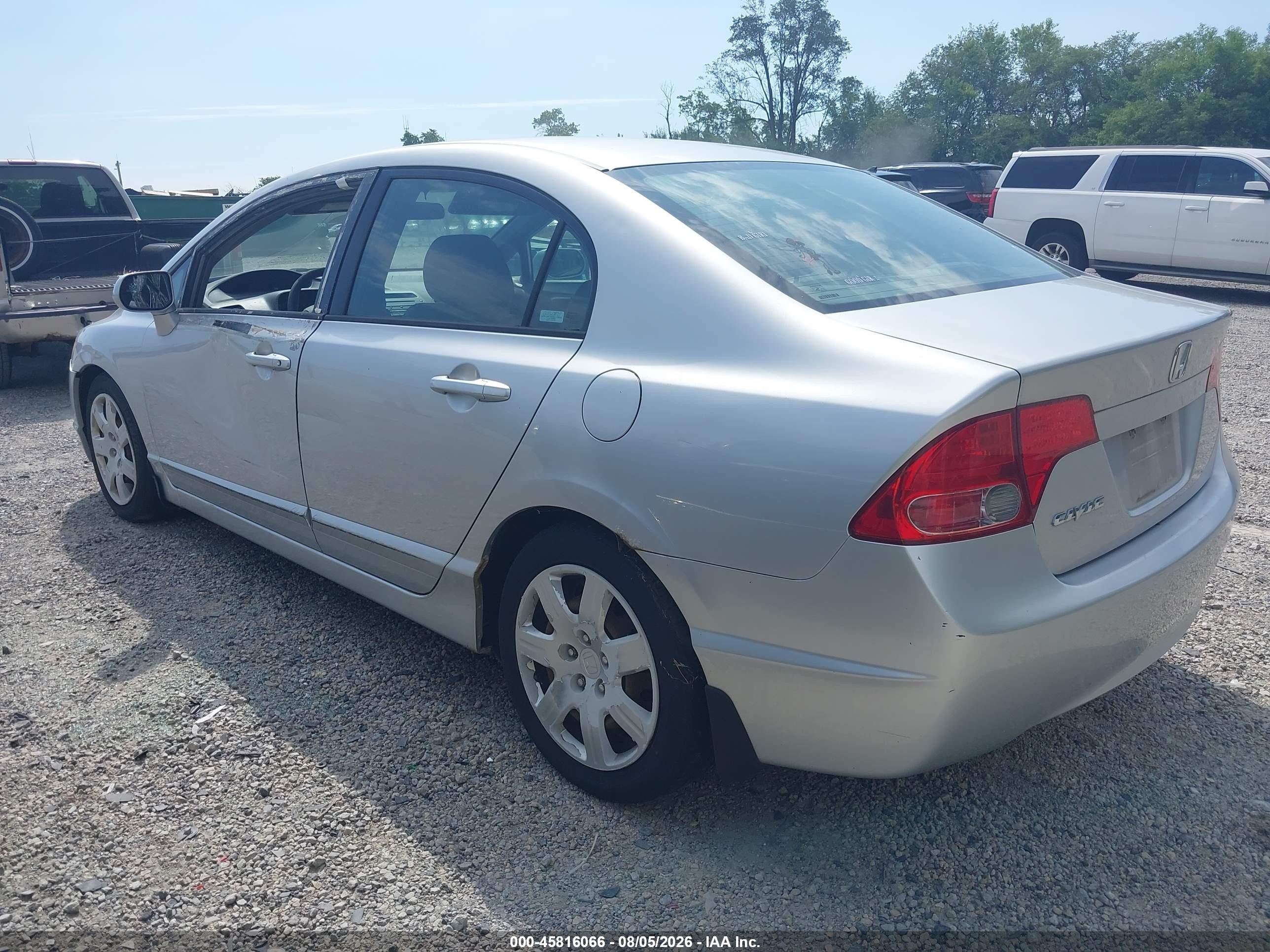 2007 Honda Civic Lx Silver vin: 1HGFA16577L013094