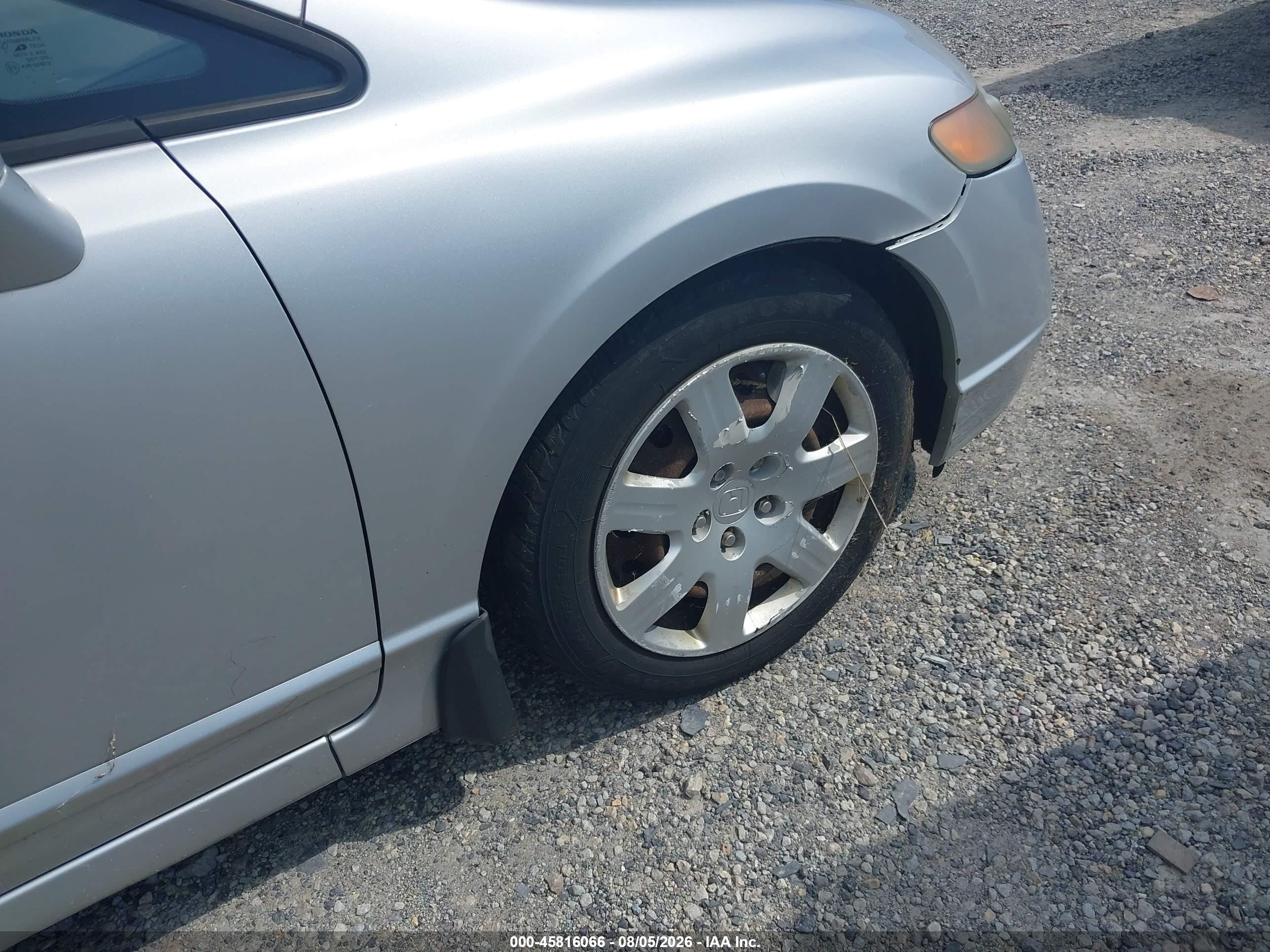 2007 Honda Civic Lx Silver vin: 1HGFA16577L013094