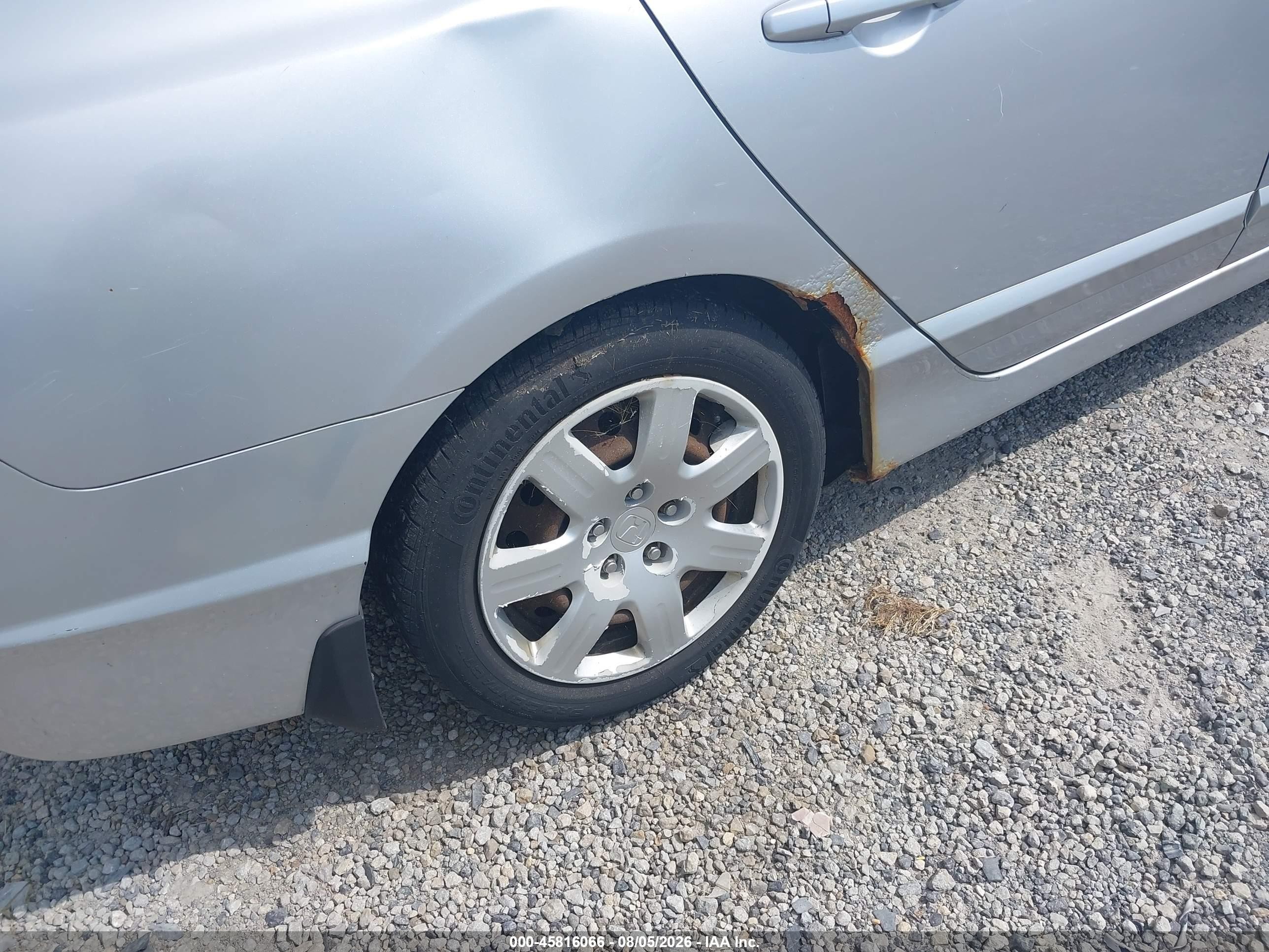 2007 Honda Civic Lx Silver vin: 1HGFA16577L013094