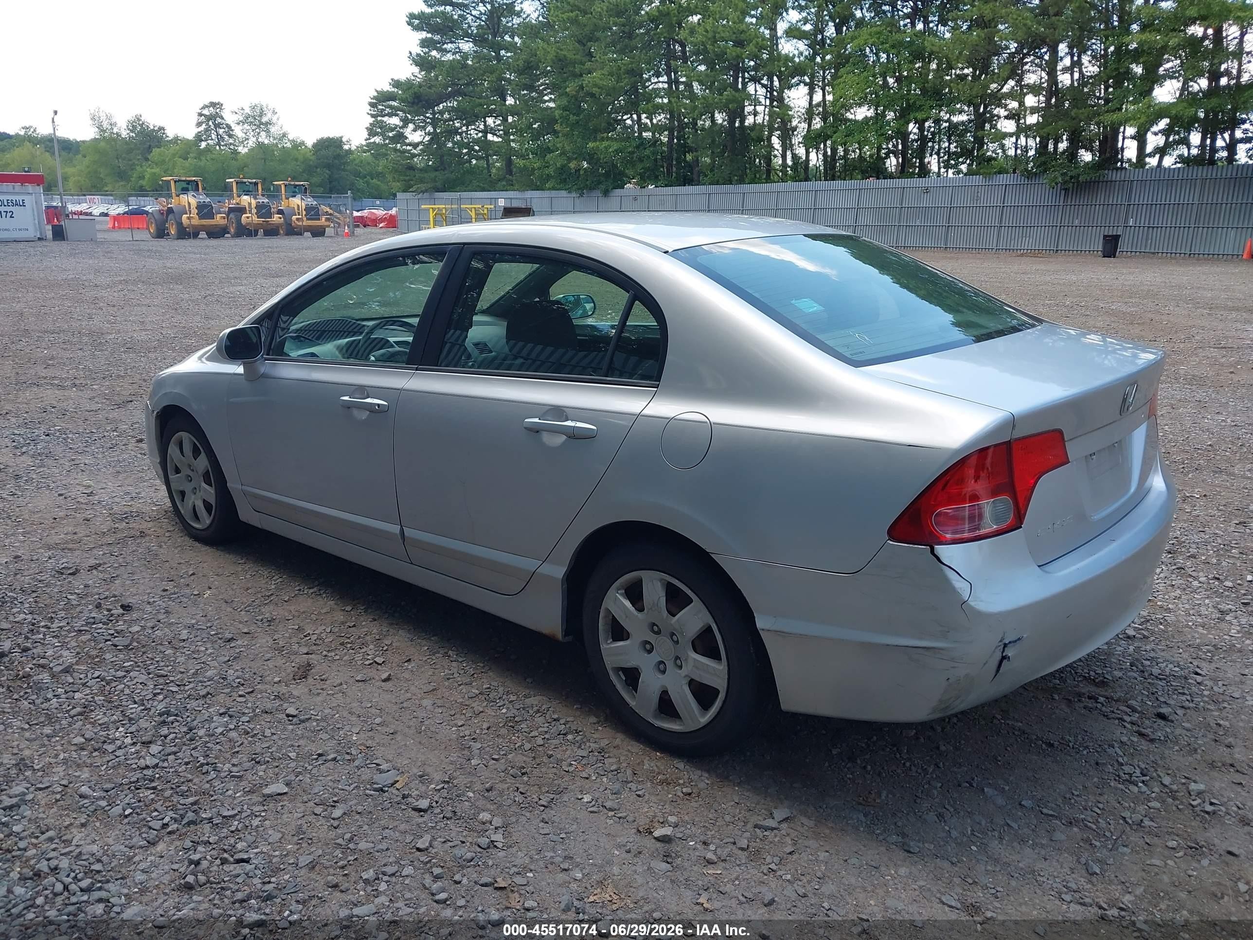 2007 Honda Civic Lx Gray vin: 1HGFA16577L033507