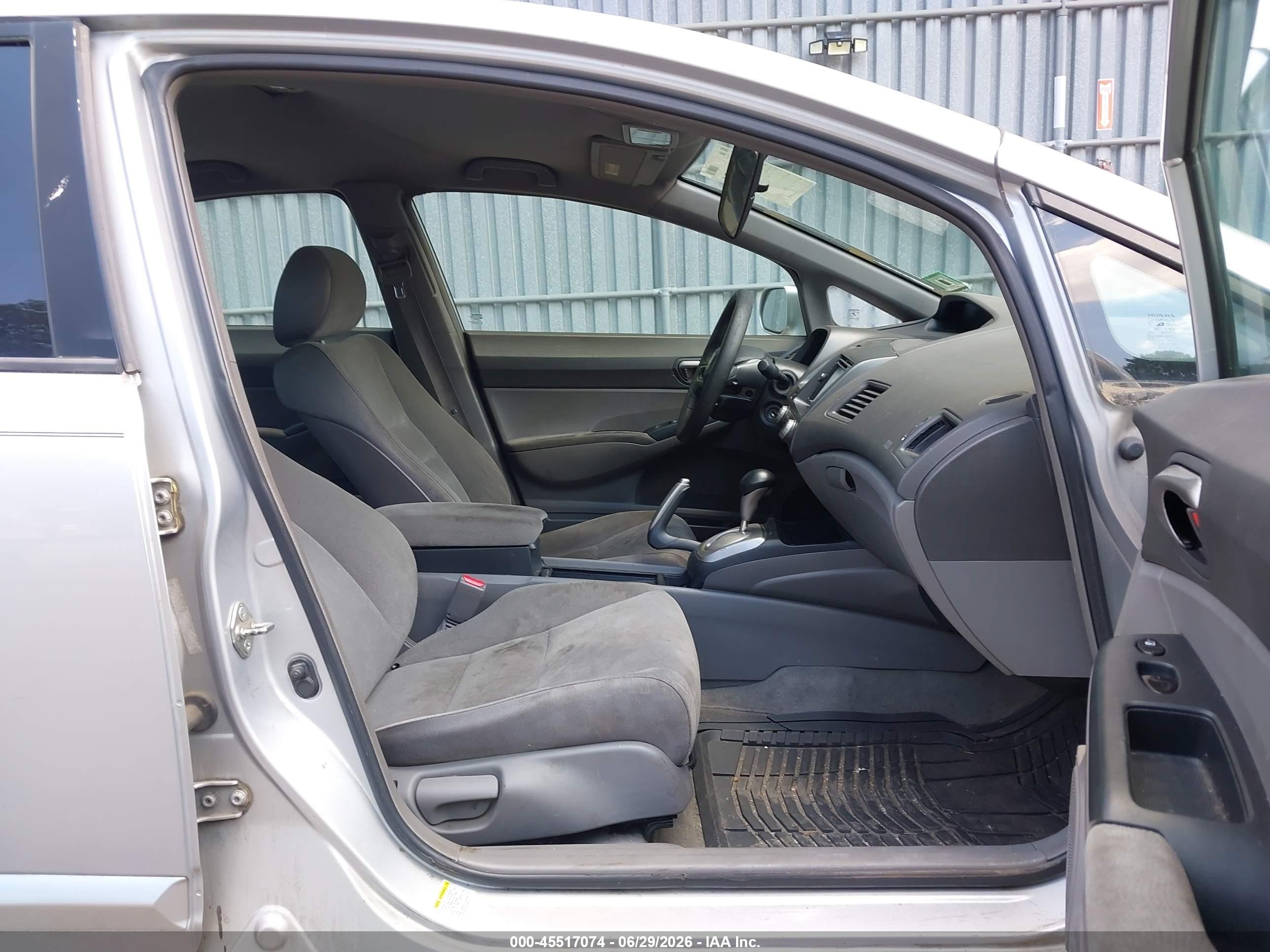 2007 Honda Civic Lx Gray vin: 1HGFA16577L033507