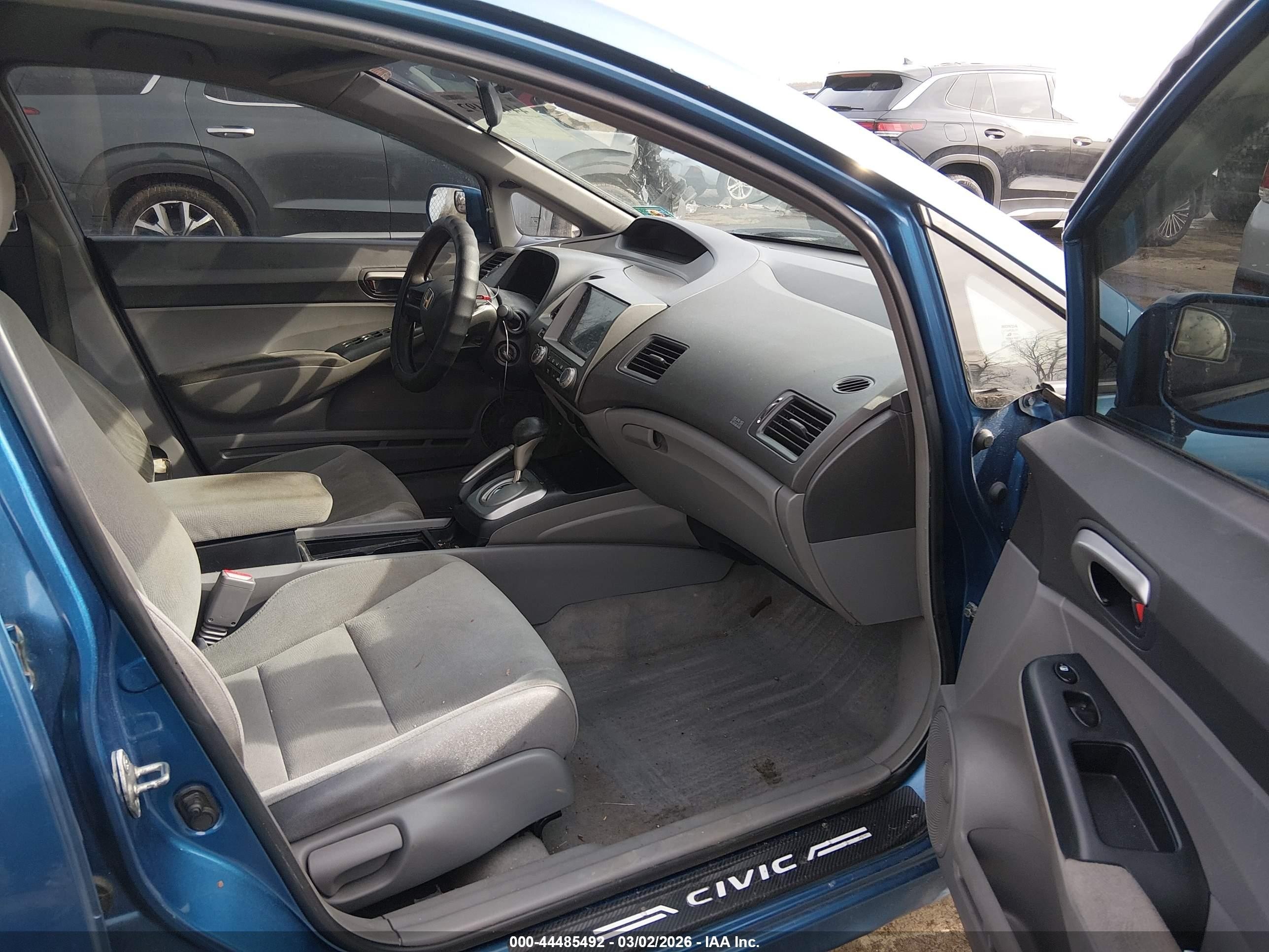 2007 Honda Civic Lx Blue vin: 1HGFA16577L035239