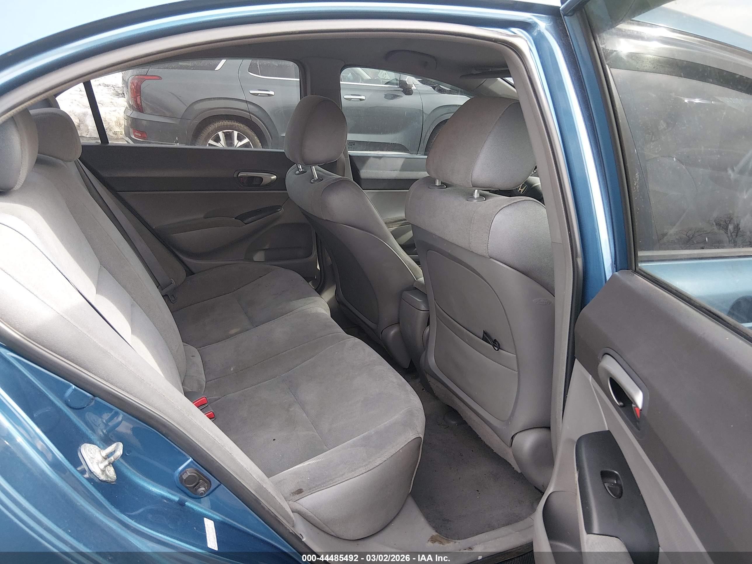 2007 Honda Civic Lx Blue vin: 1HGFA16577L035239