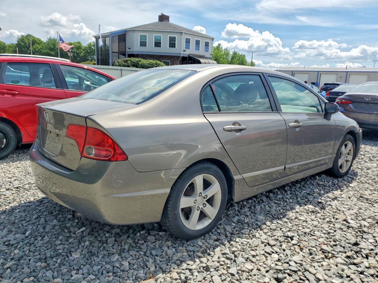 2007 Honda Civic Lx Gray vin: 1HGFA16577L036522