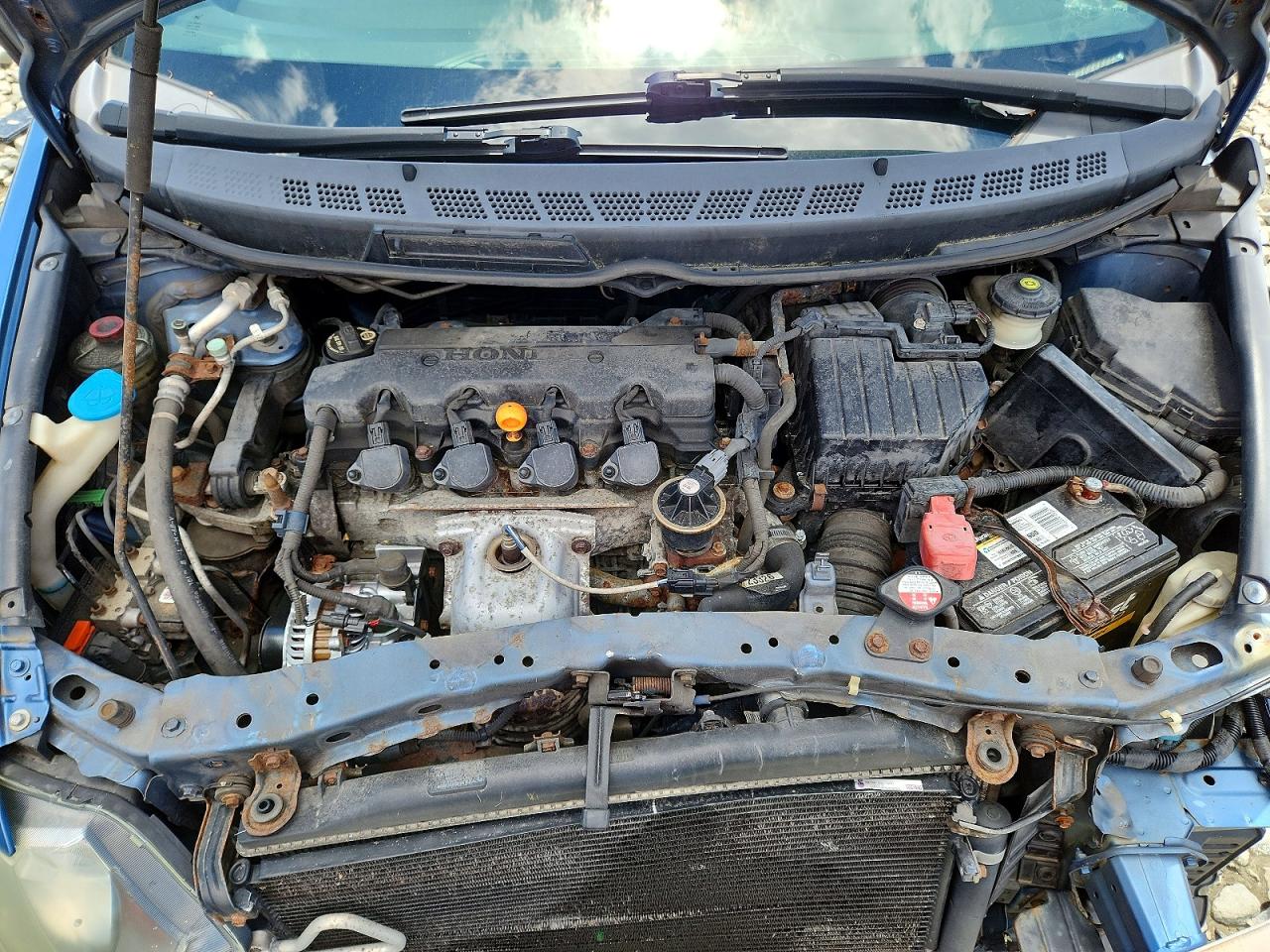 2007 Honda Civic Lx Синий vin: 1HGFA16577L056219