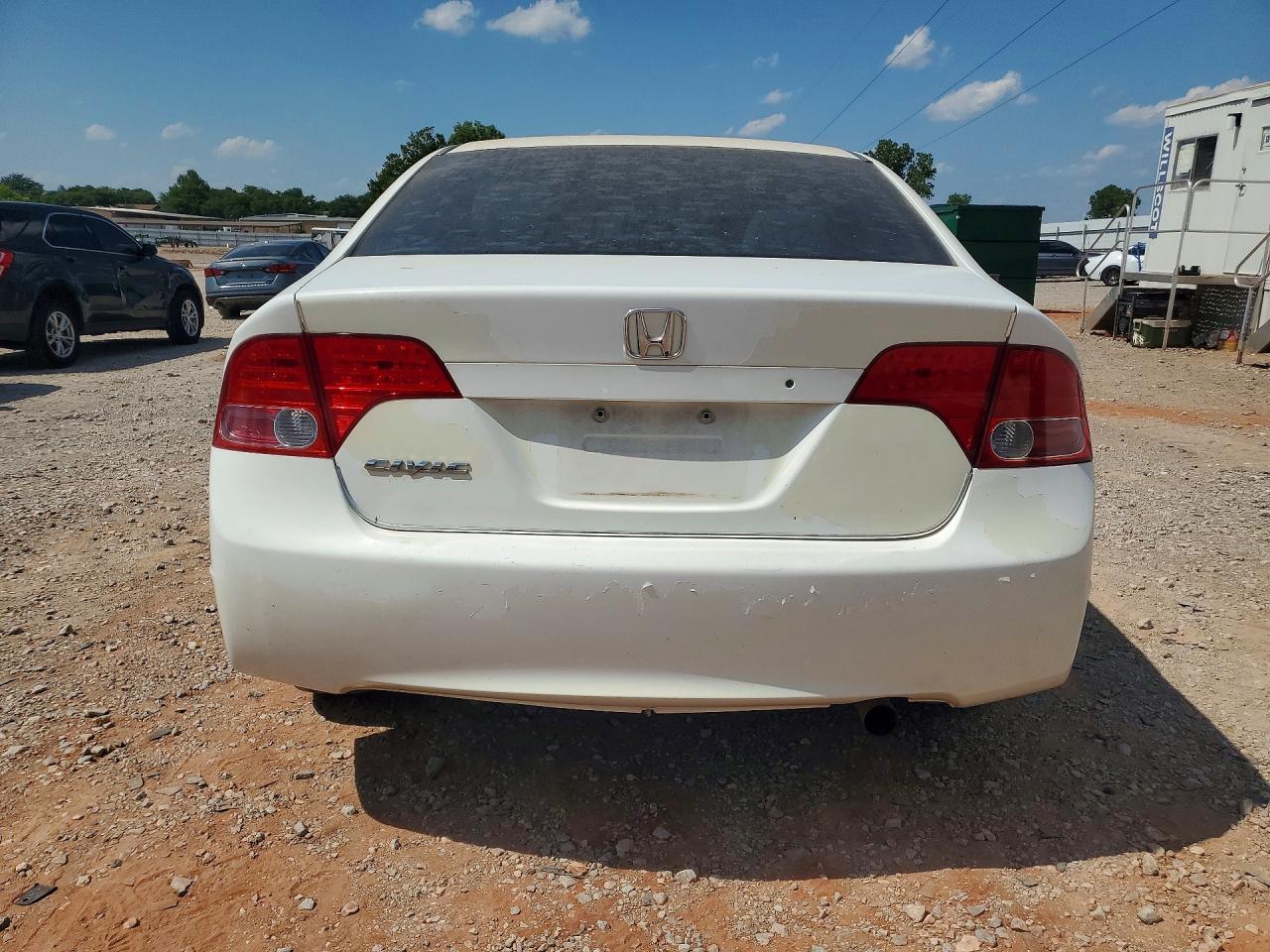 2007 Honda Civic Lx White vin: 1HGFA16577L062862