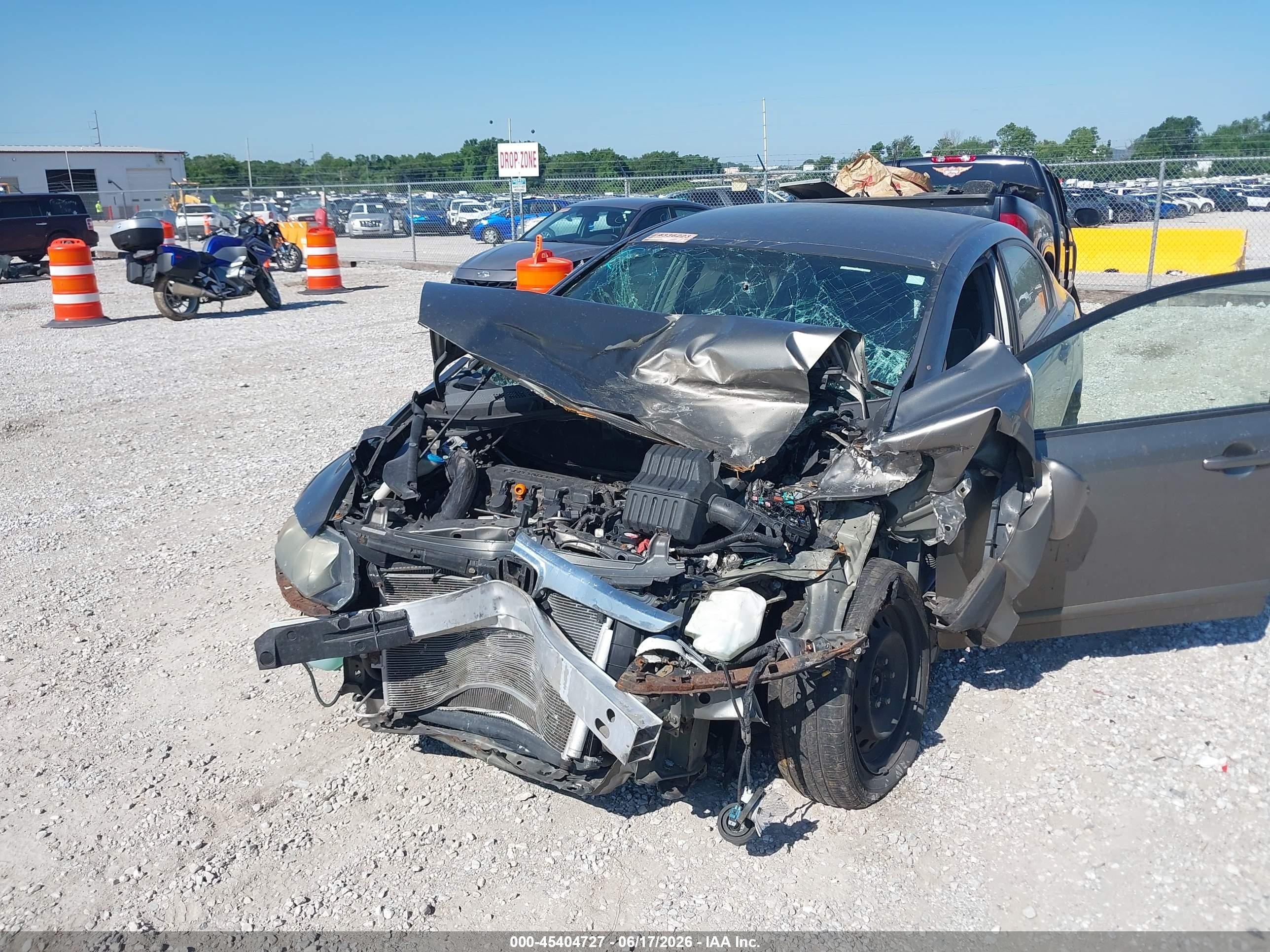 2007 Honda Civic Lx Gray vin: 1HGFA16577L065227
