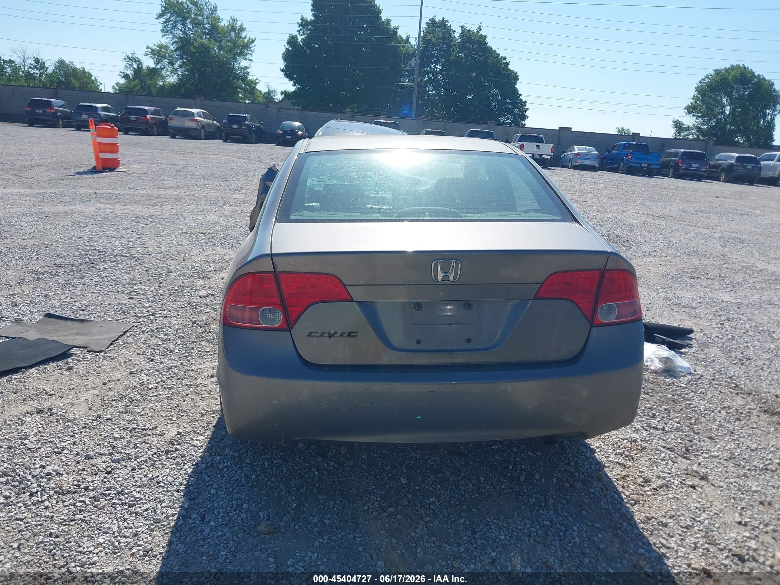 2007 Honda Civic Lx Gray vin: 1HGFA16577L065227