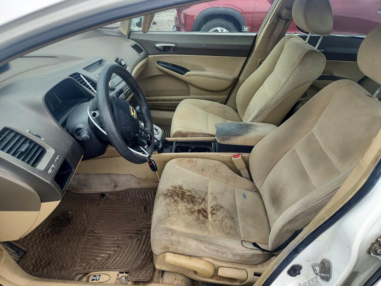2007 Honda Civic Lx Белый vin: 1HGFA16577L083081
