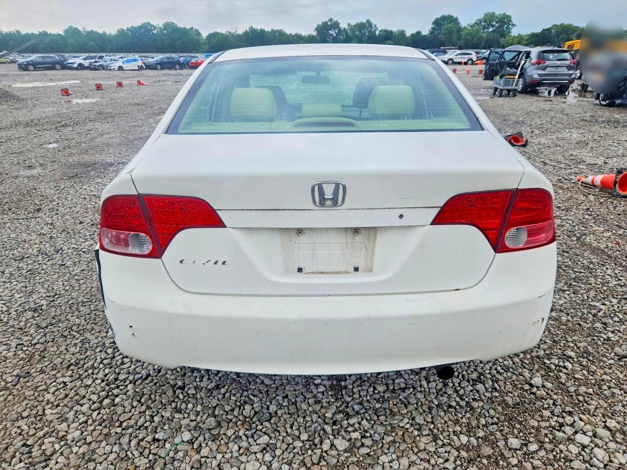 2007 Honda Civic Lx Белый vin: 1HGFA16577L083081