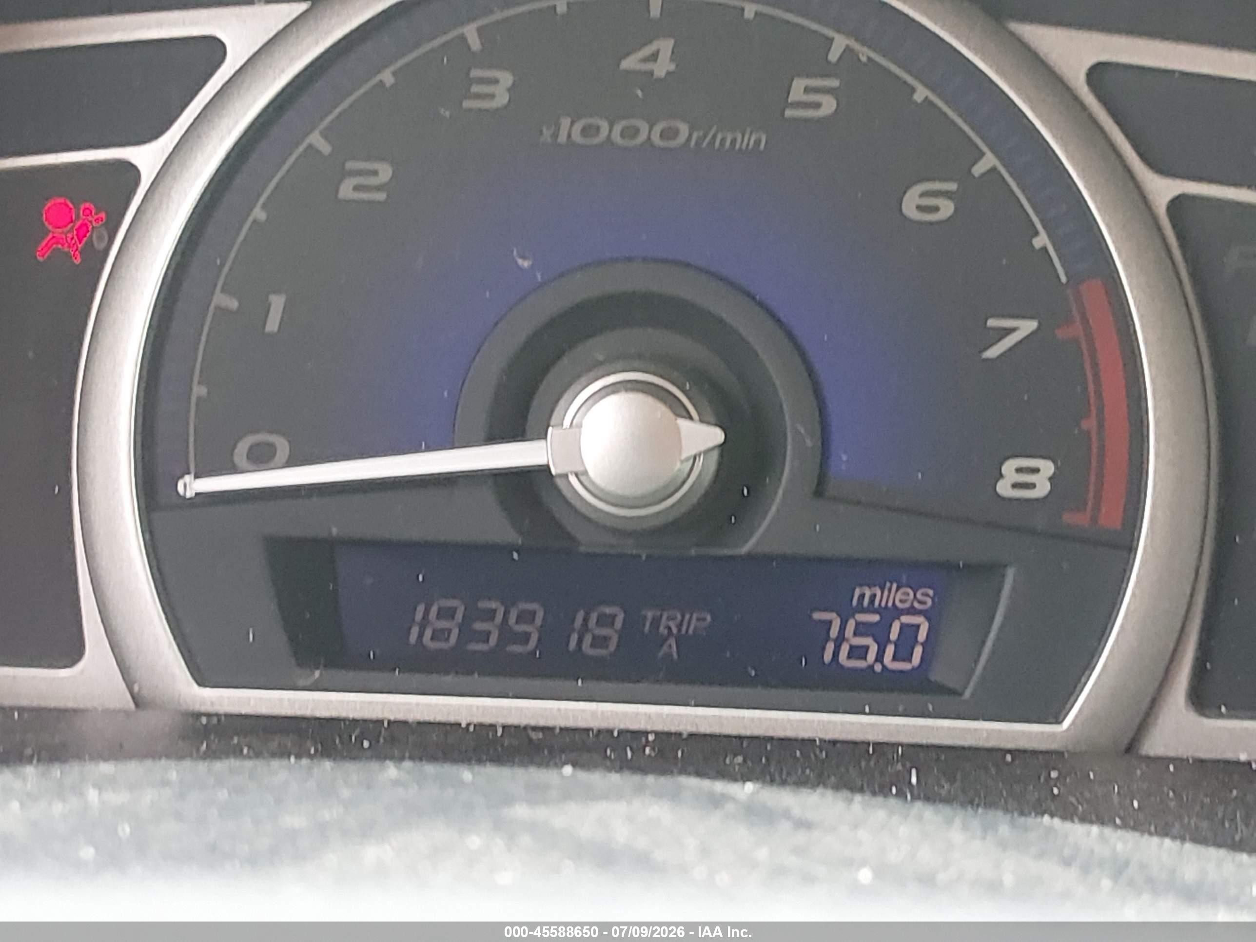 2007 Honda Civic Lx Red vin: 1HGFA16577L083694