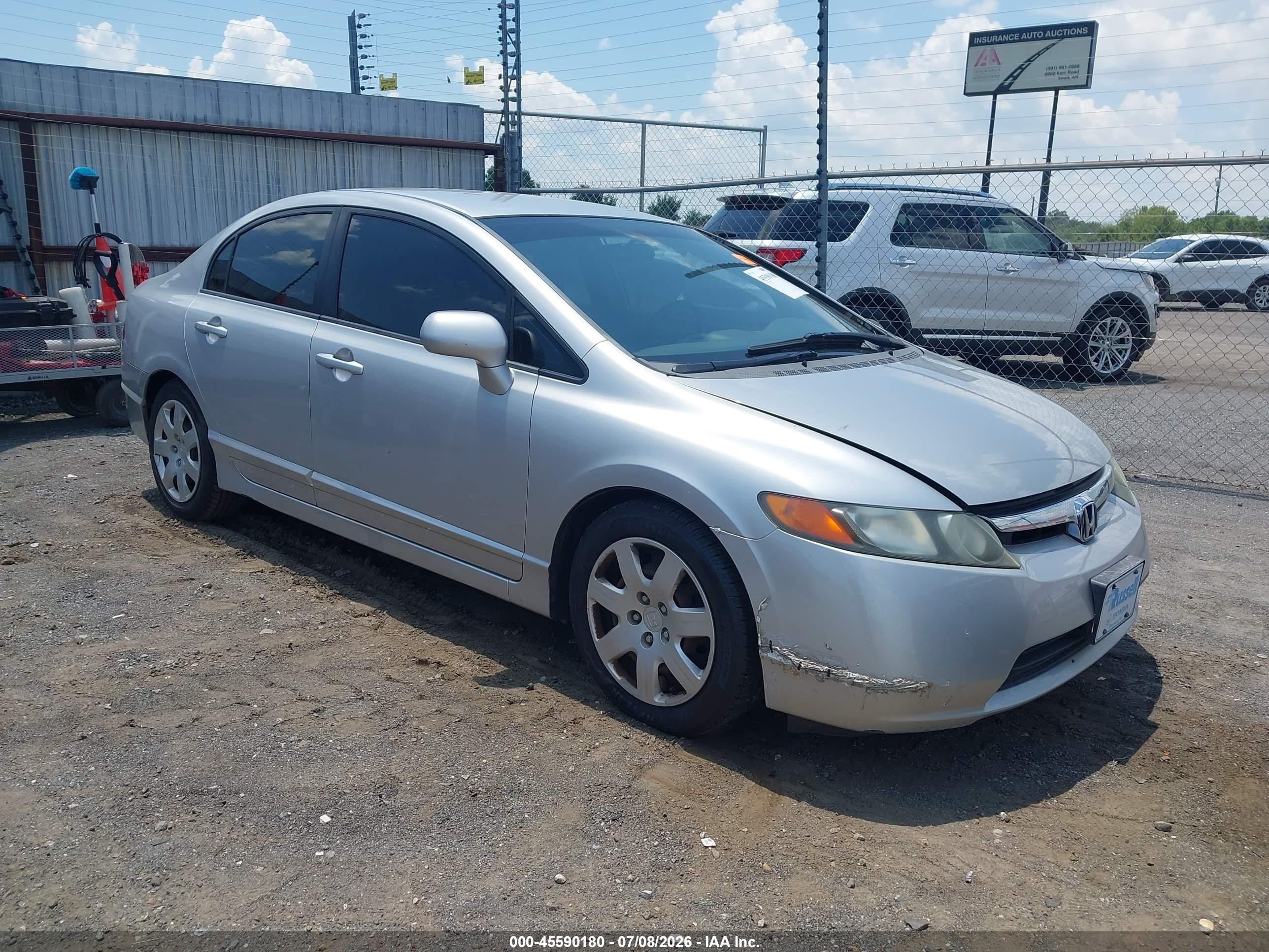 2007 Honda Civic Lx Silver vin: 1HGFA16577L106794