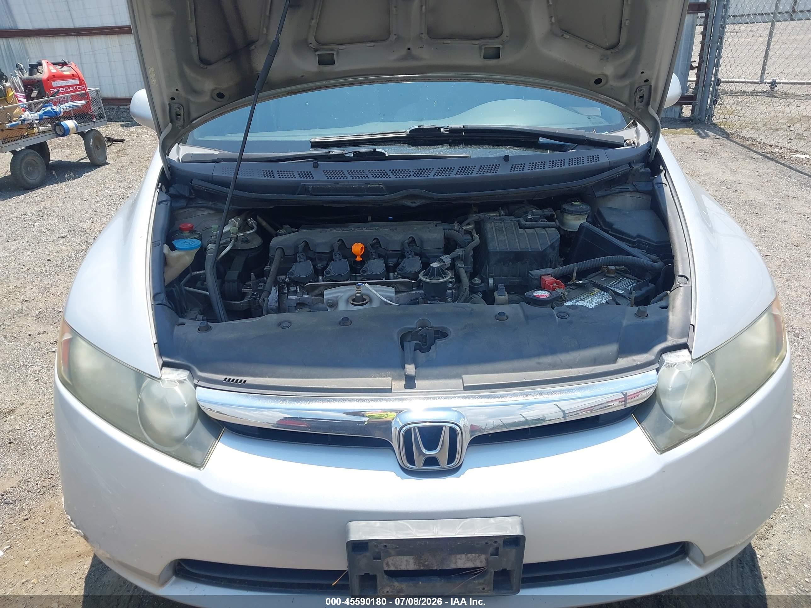 2007 Honda Civic Lx Silver vin: 1HGFA16577L106794