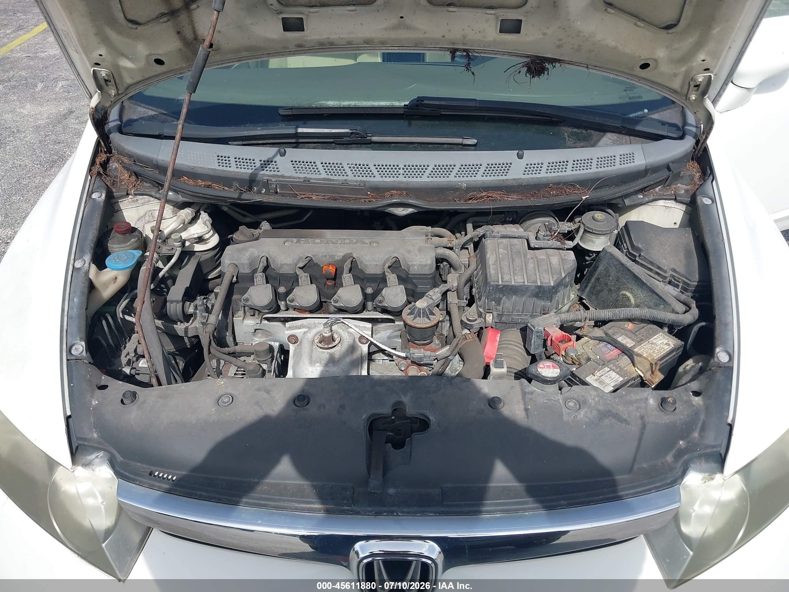 2007 Honda Civic Lx White vin: 1HGFA16577L117553