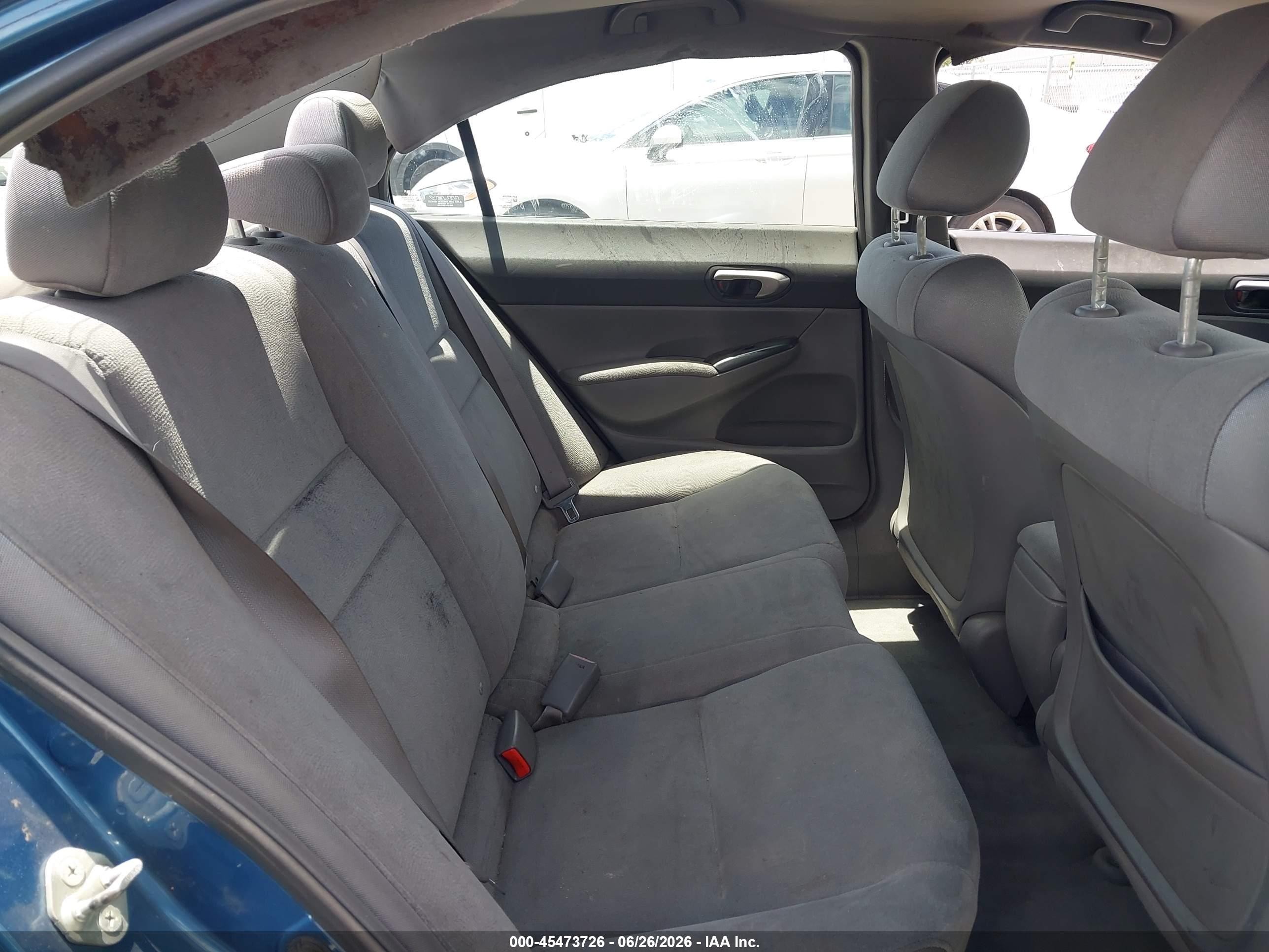 2007 Honda Civic Lx Blue vin: 1HGFA16577L129248