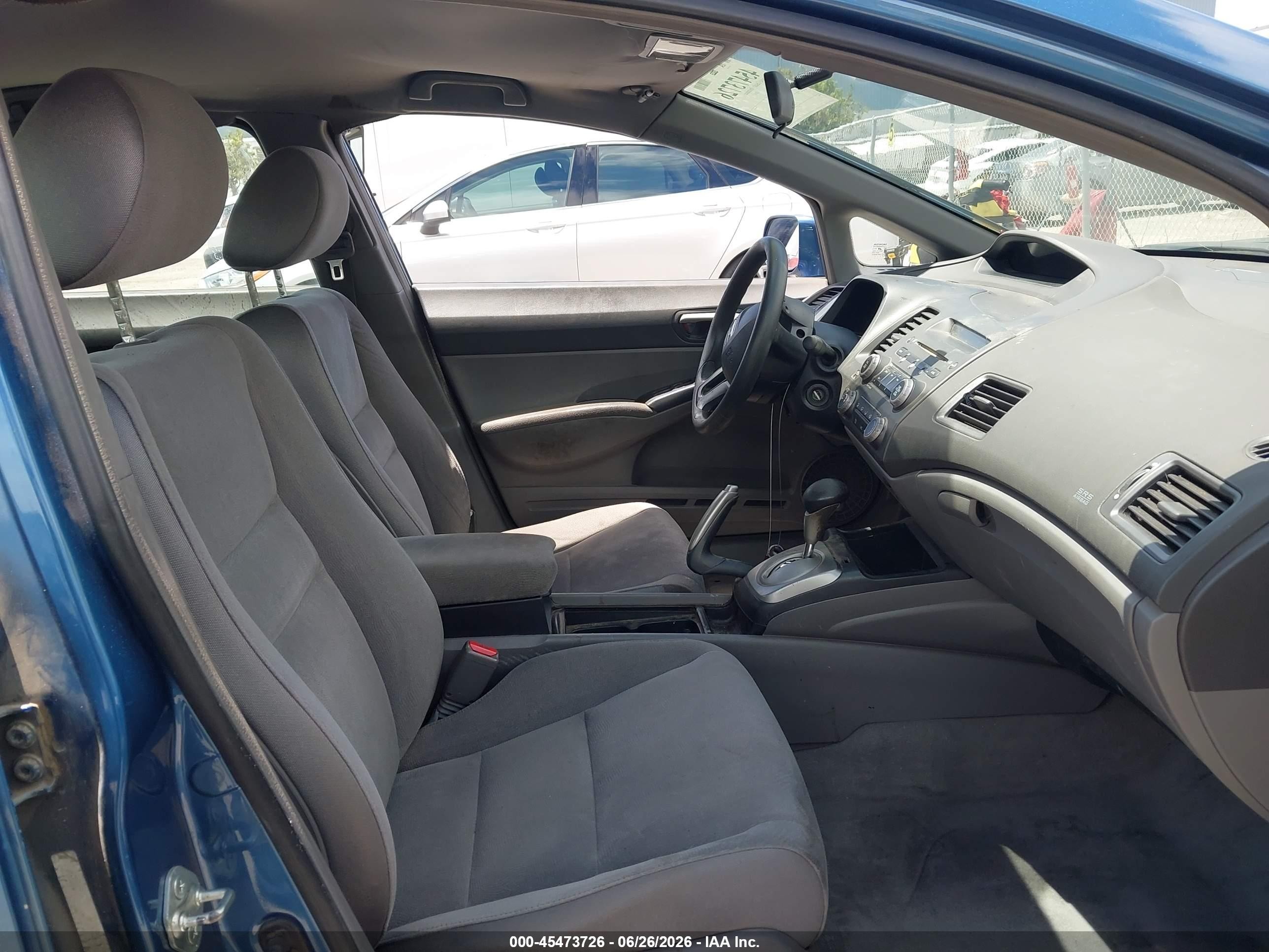2007 Honda Civic Lx Blue vin: 1HGFA16577L129248