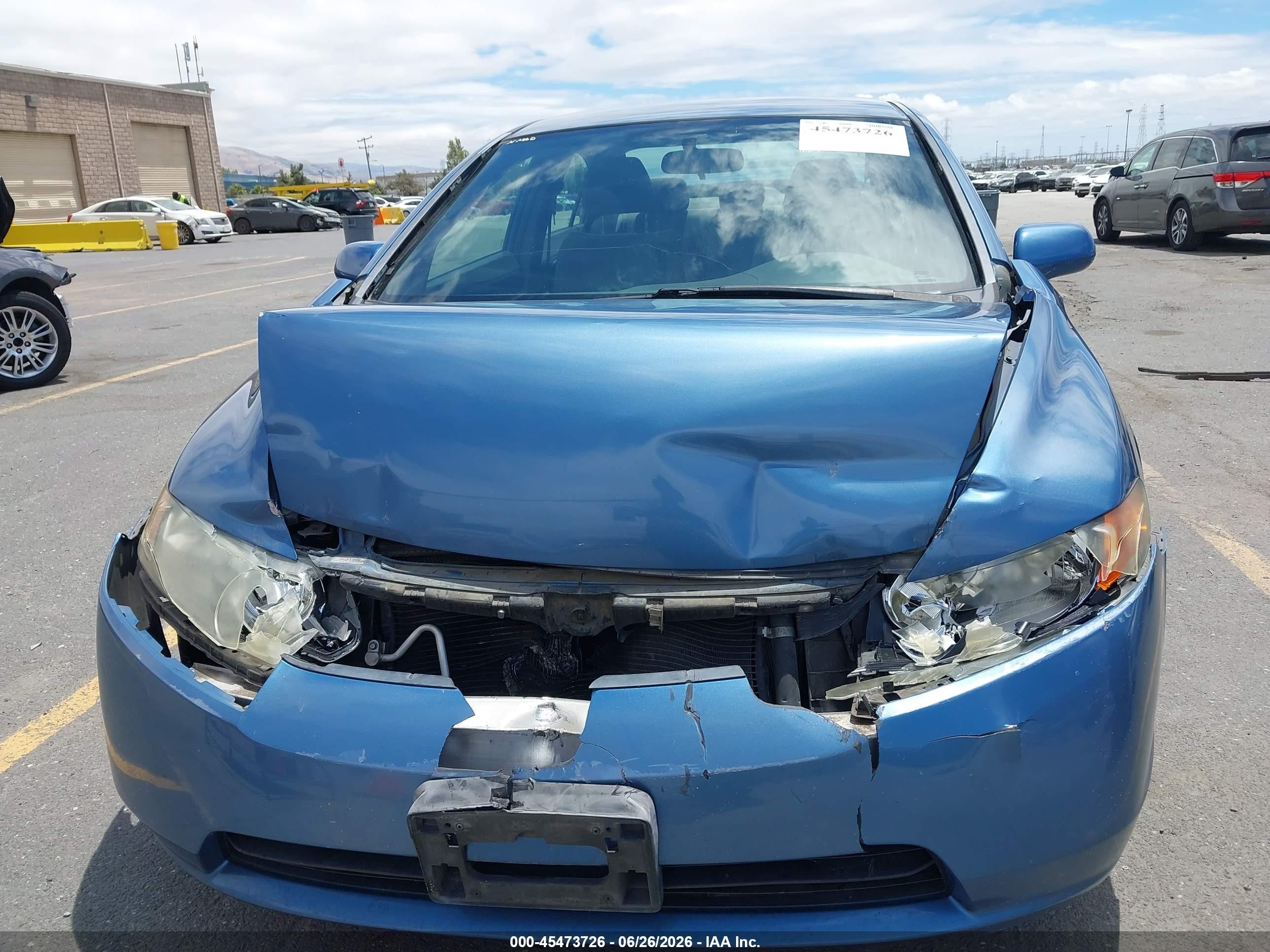 2007 Honda Civic Lx Blue vin: 1HGFA16577L129248
