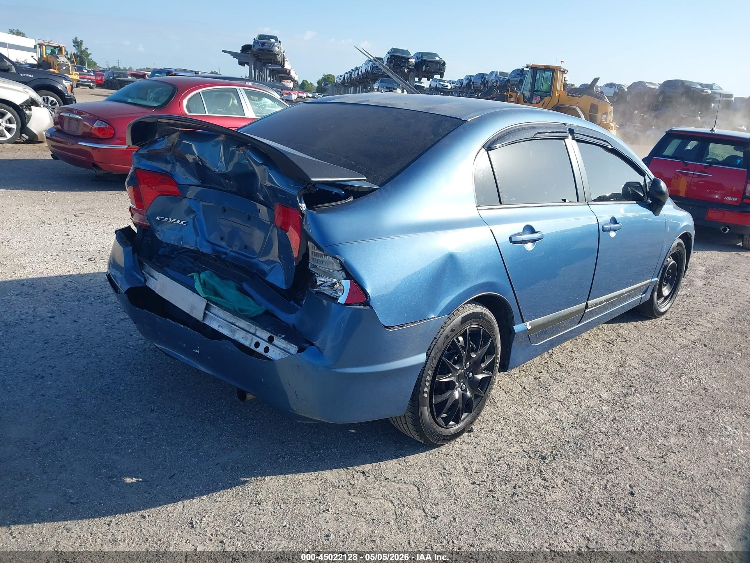 2007 Honda Civic Lx Синий vin: 1HGFA16577L131727