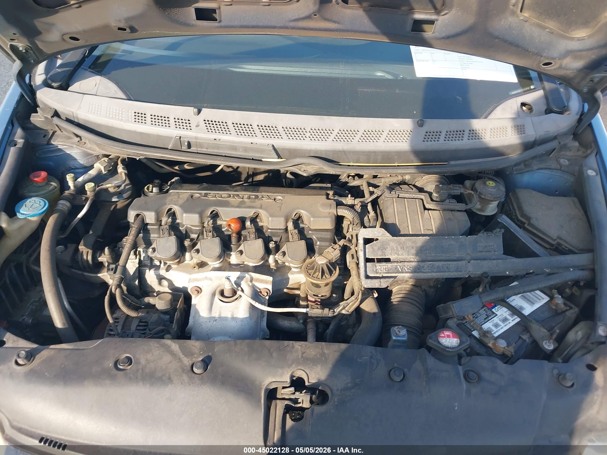 2007 Honda Civic Lx Синий vin: 1HGFA16577L131727