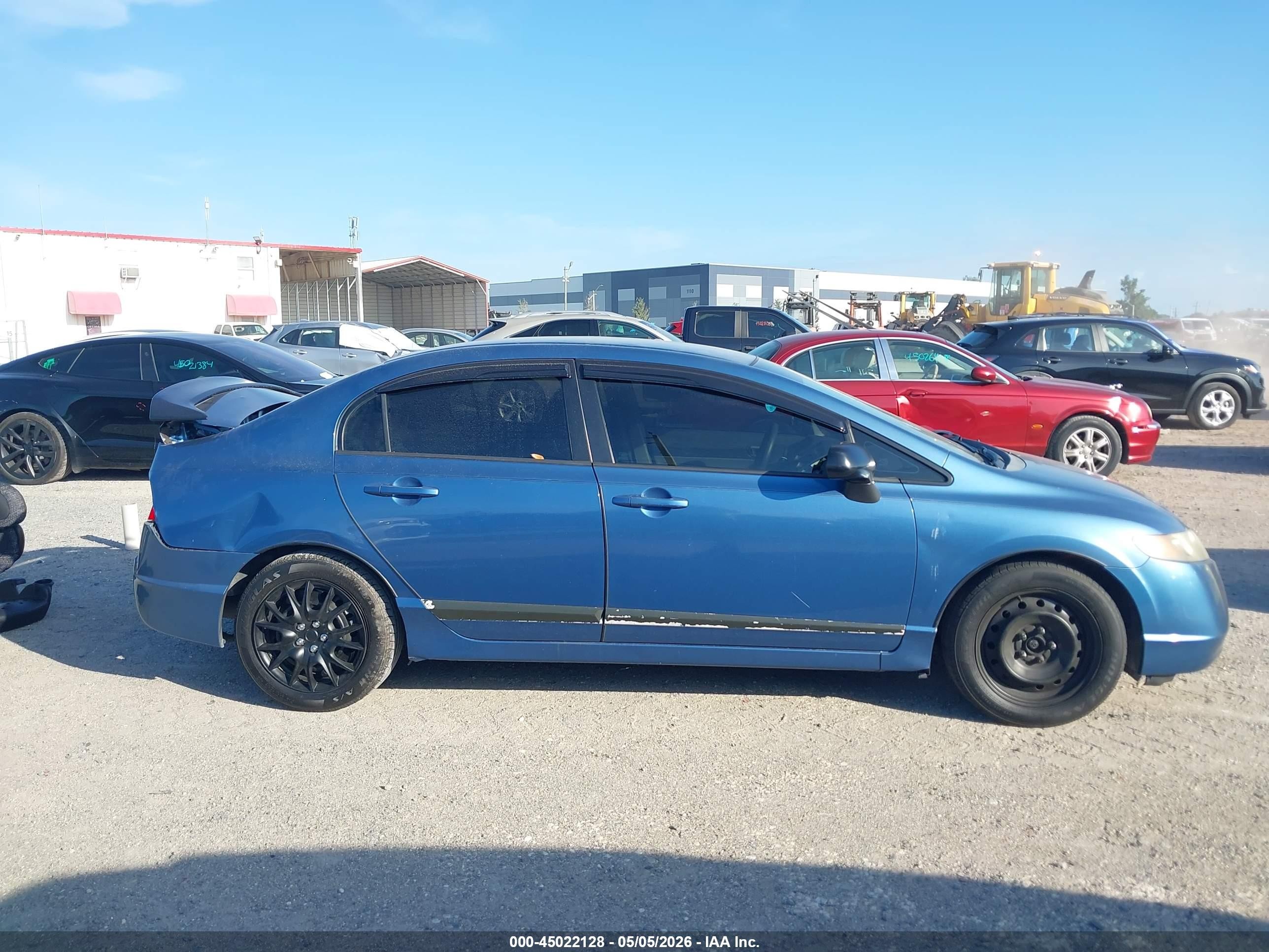 2007 Honda Civic Lx Синий vin: 1HGFA16577L131727