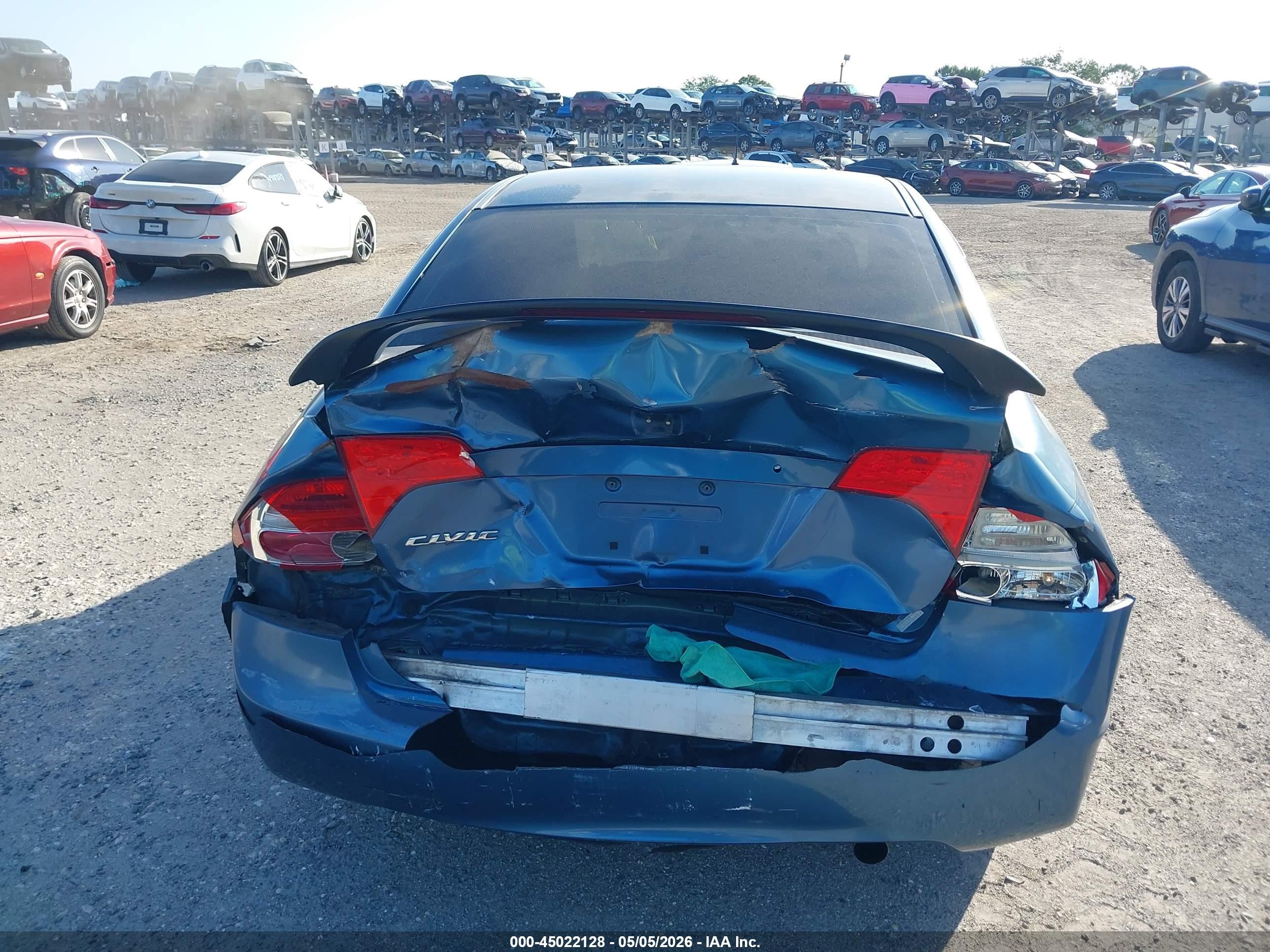 2007 Honda Civic Lx Синий vin: 1HGFA16577L131727