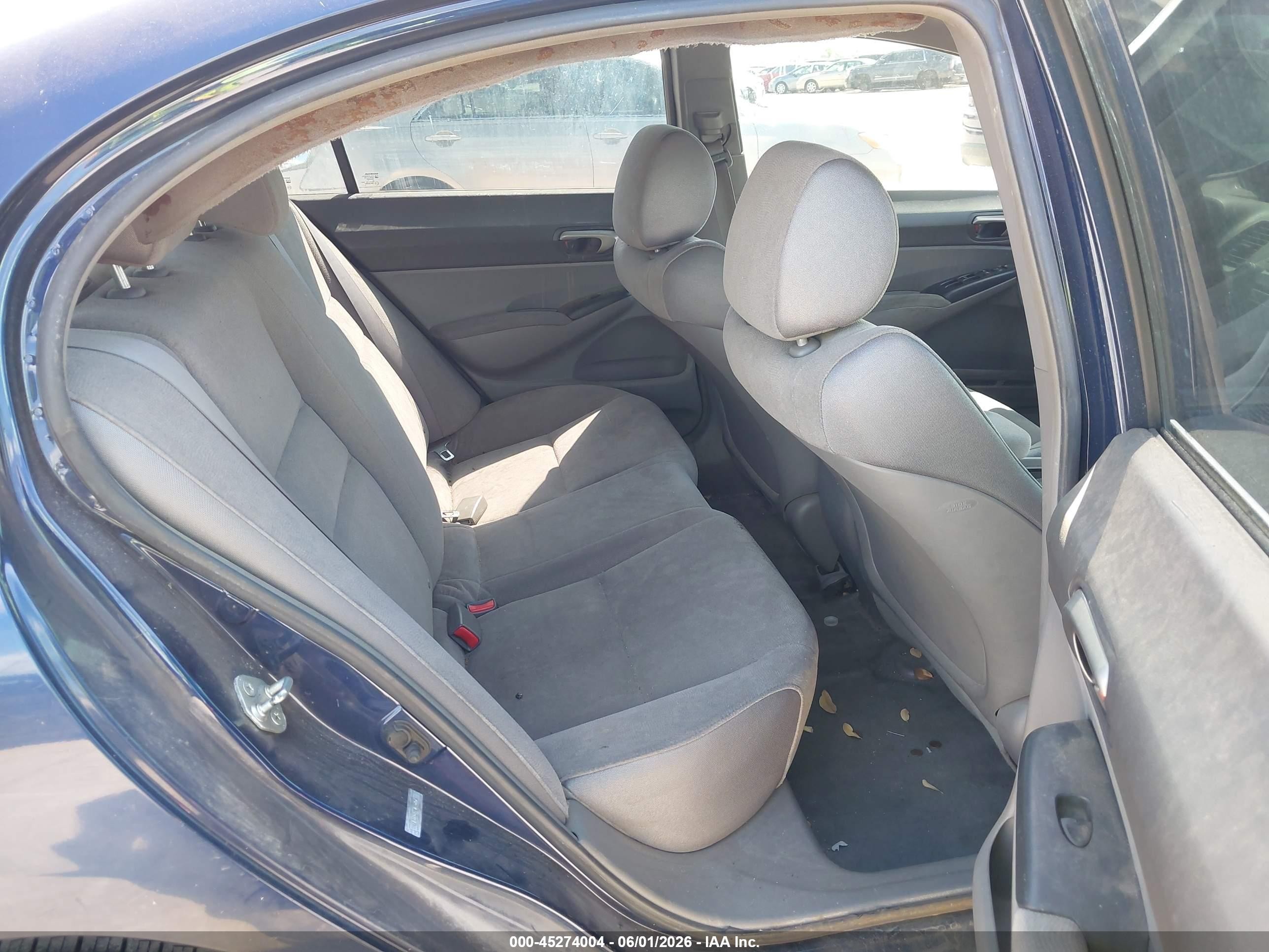 2008 Honda Civic Lx Blue vin: 1HGFA16578L005756
