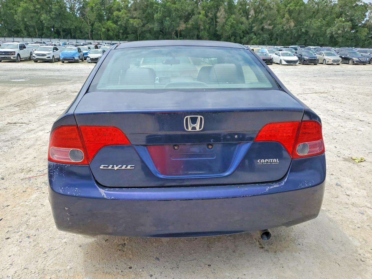 2008 Honda Civic Lx Синий vin: 1HGFA16578L018362