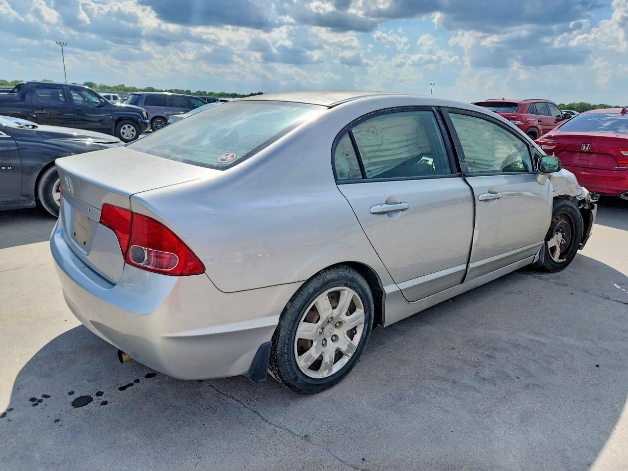 2008 Honda Civic Lx Silver vin: 1HGFA16578L032939