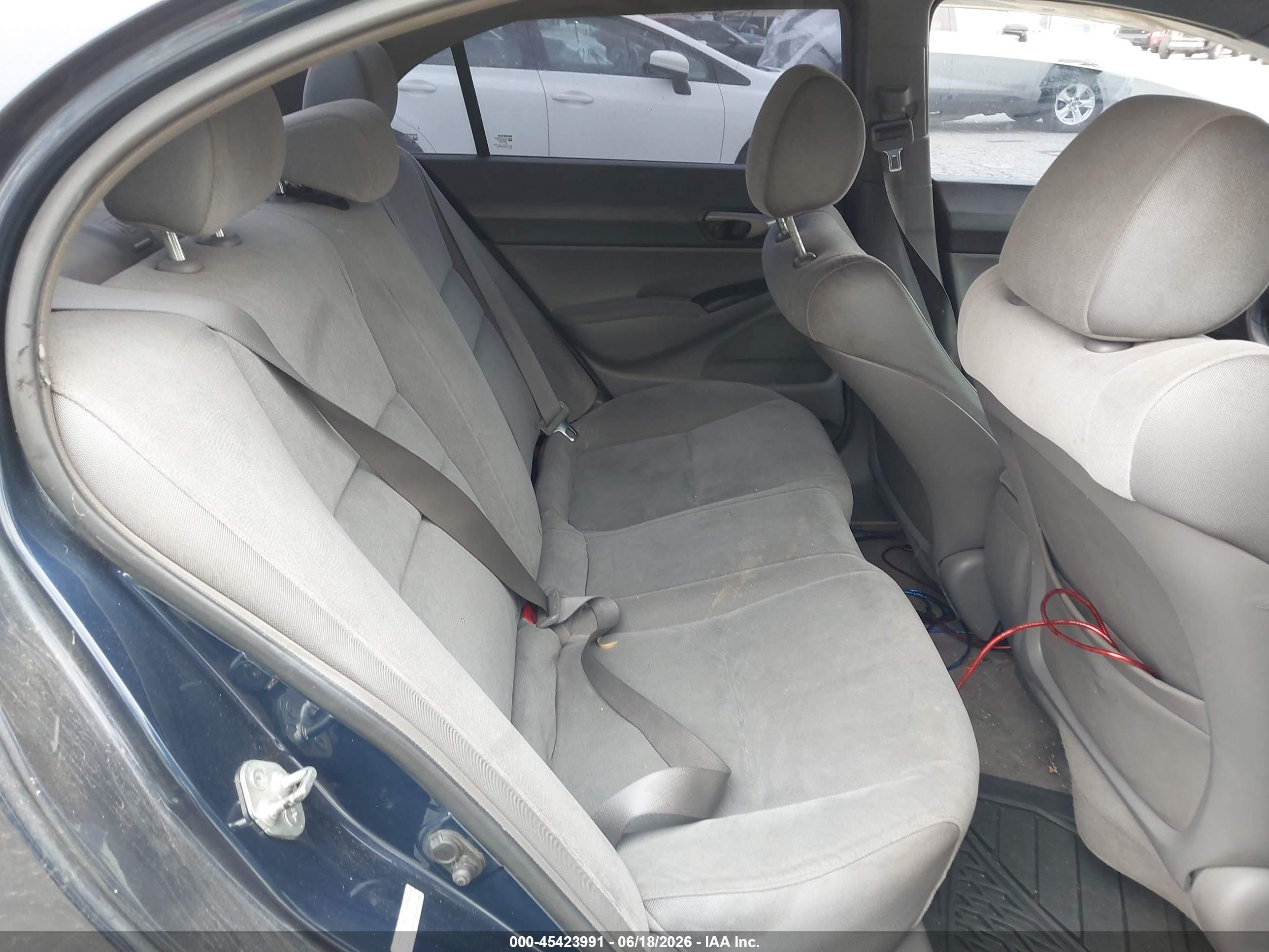 2008 Honda Civic Lx Blue vin: 1HGFA16578L048137