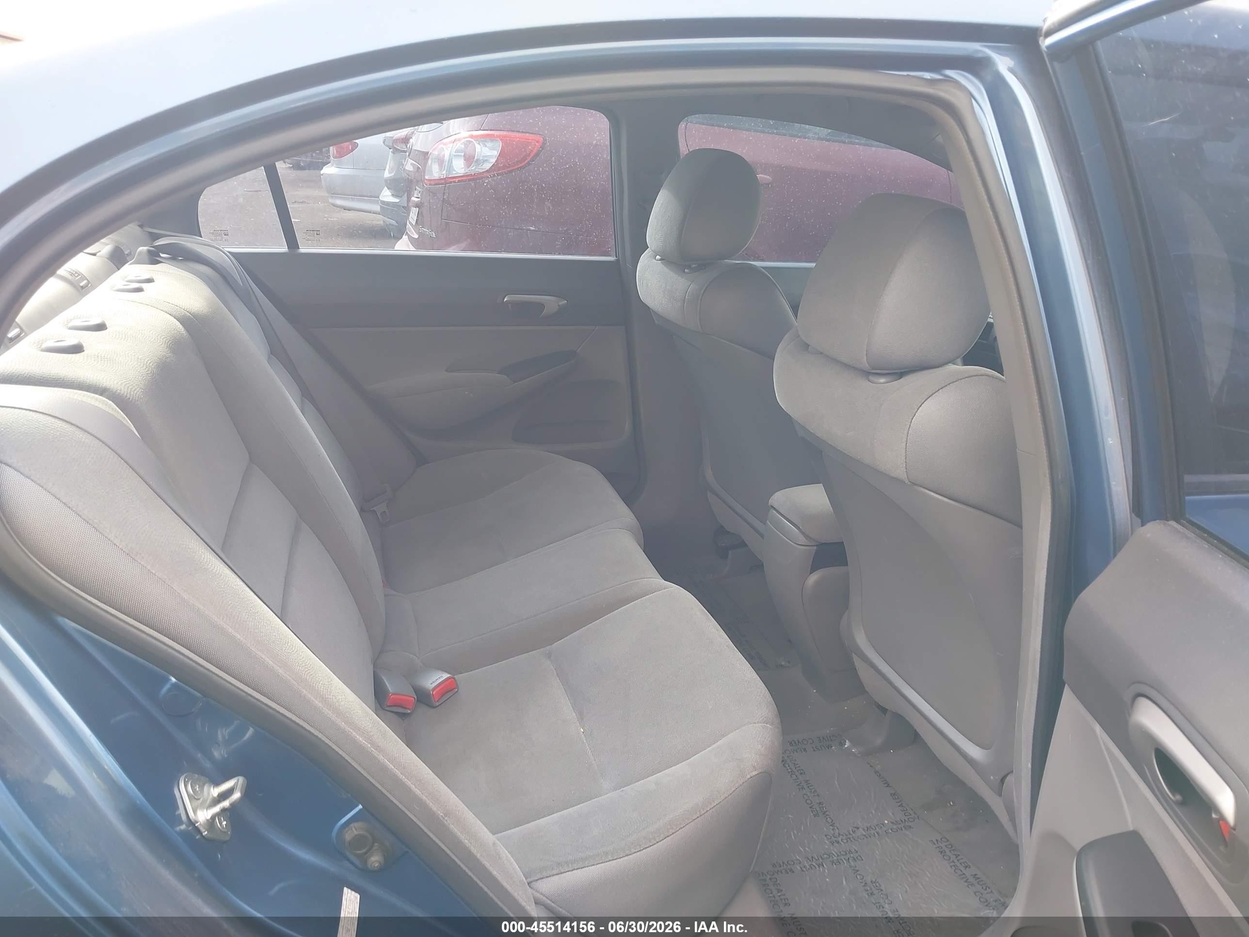 2008 Honda Civic Lx Blue vin: 1HGFA16578L070087