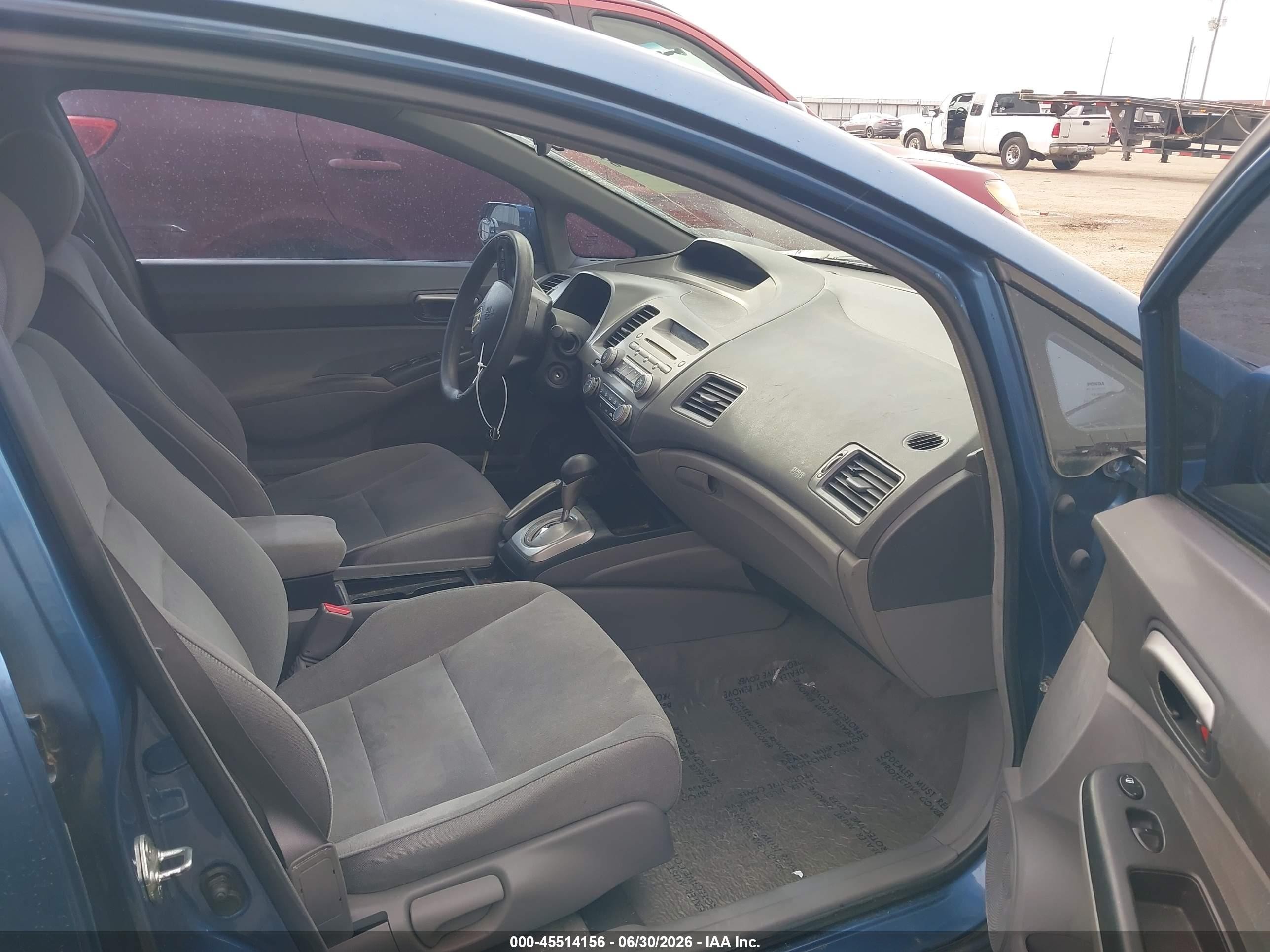 2008 Honda Civic Lx Blue vin: 1HGFA16578L070087