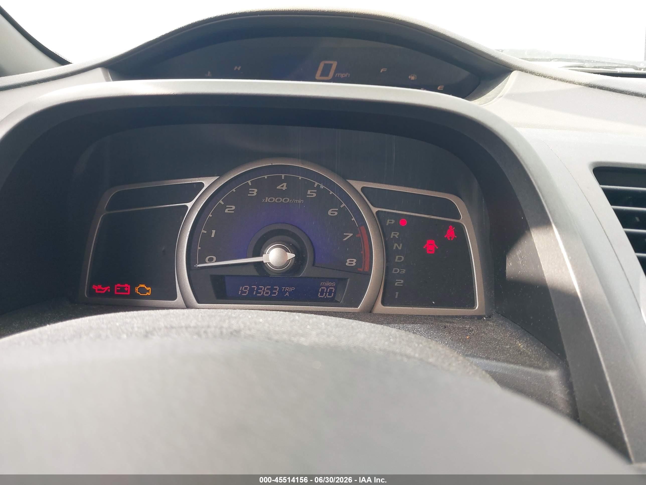 2008 Honda Civic Lx Blue vin: 1HGFA16578L070087