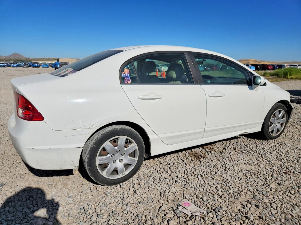 2008 Honda Civic Lx White vin: 1HGFA16578L070798
