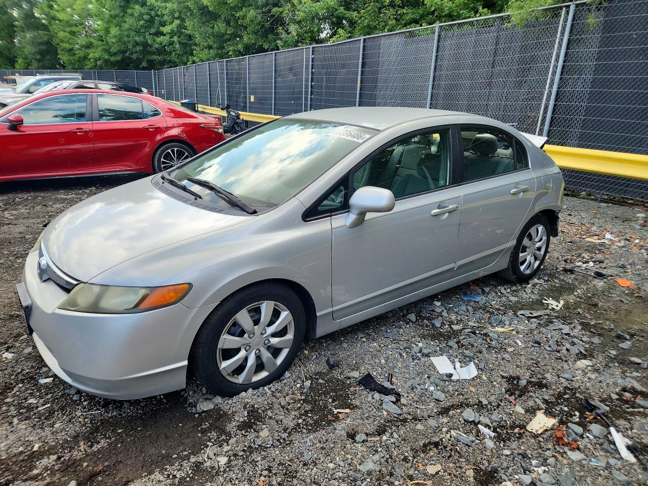 2008 Honda Civic Lx Silver vin: 1HGFA16578L073975