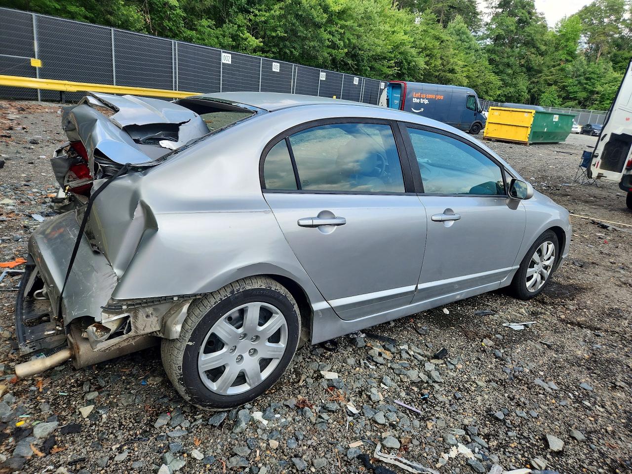 2008 Honda Civic Lx Серебряный vin: 1HGFA16578L073975