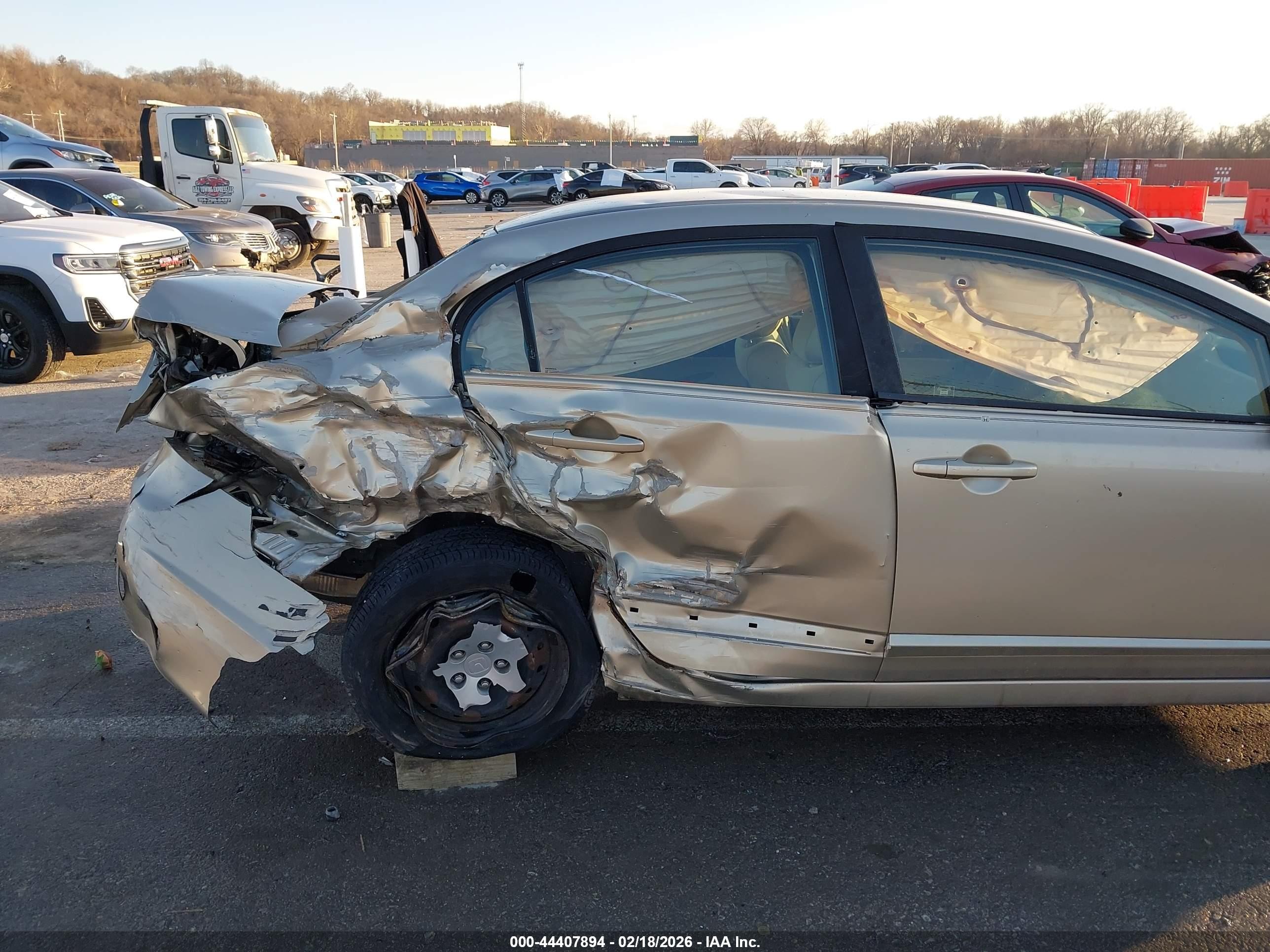 2008 Honda Civic Lx Золотой vin: 1HGFA16578L112094